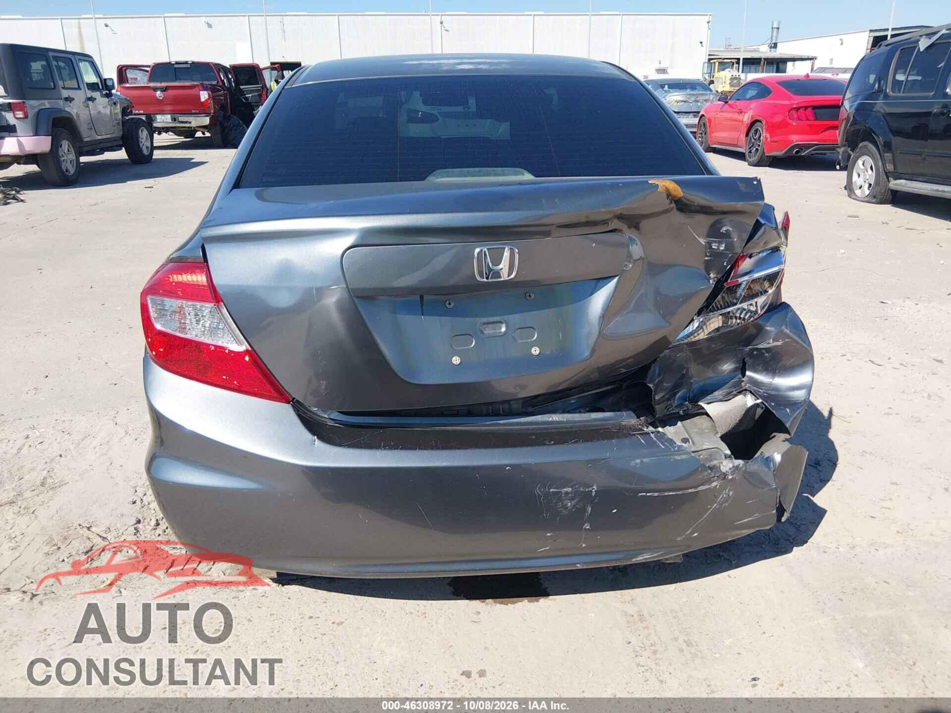 HONDA CIVIC 2012 - 19XFB2F80CE028082