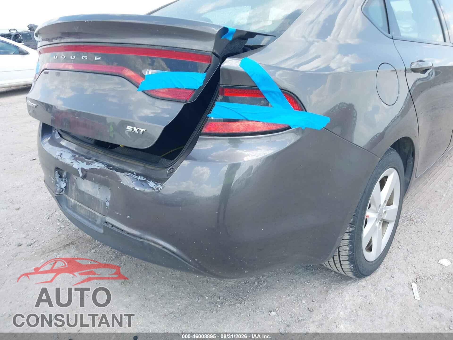 DODGE DART 2015 - 1C3CDFBB1FD286207
