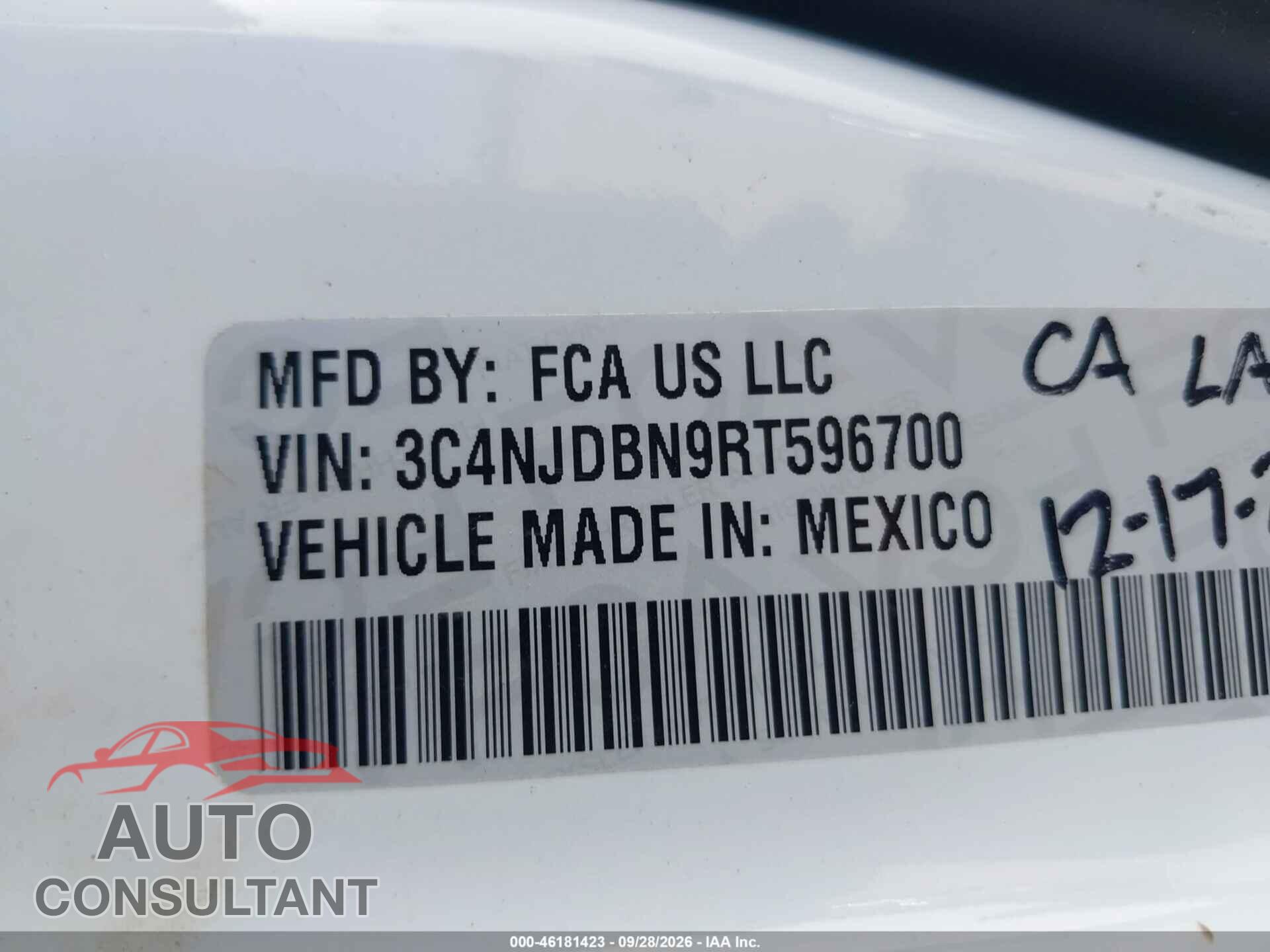 JEEP COMPASS 2024 - 3C4NJDBN9RT596700