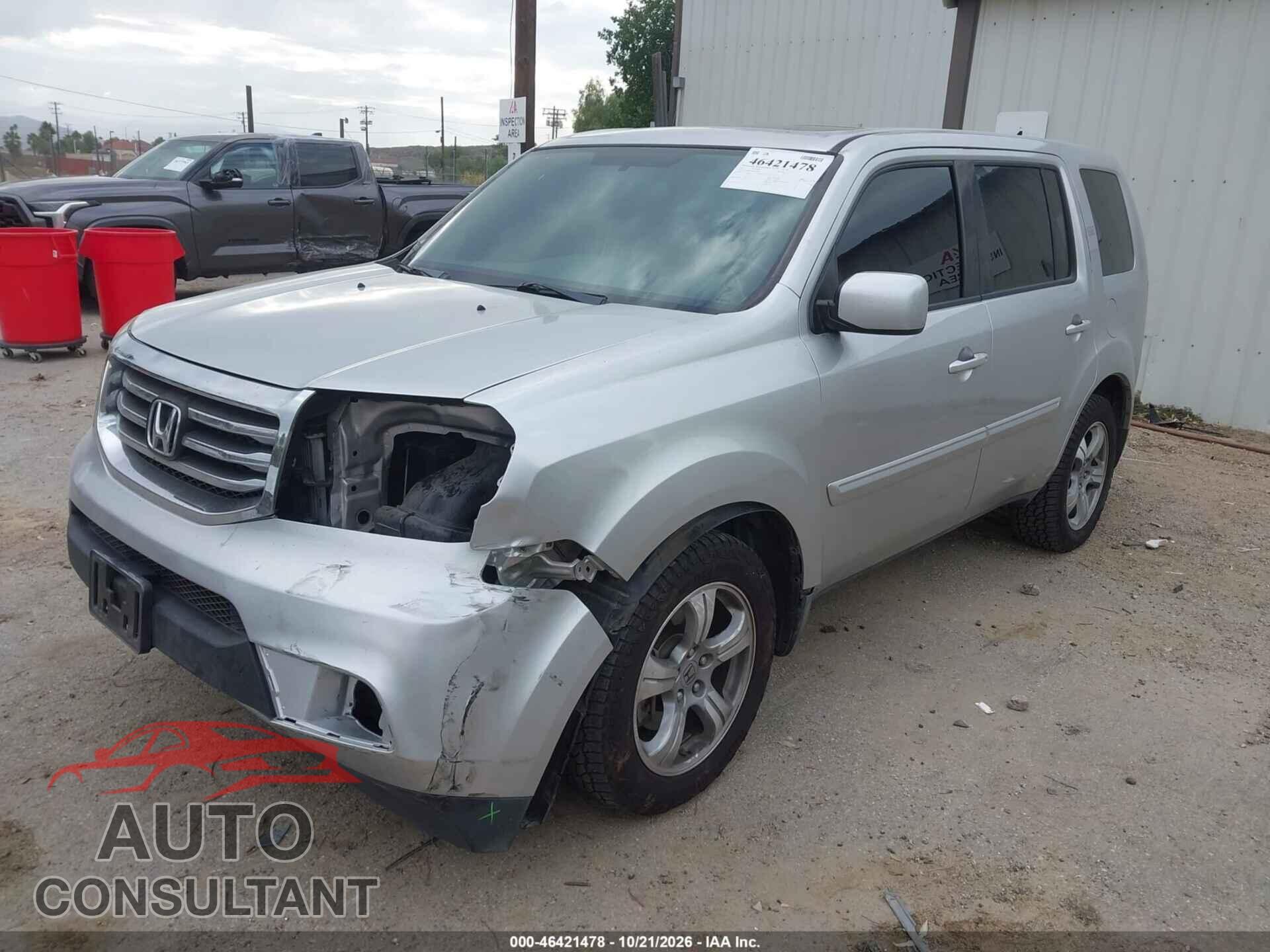 HONDA PILOT 2013 - 5FNYF4H55DB055480