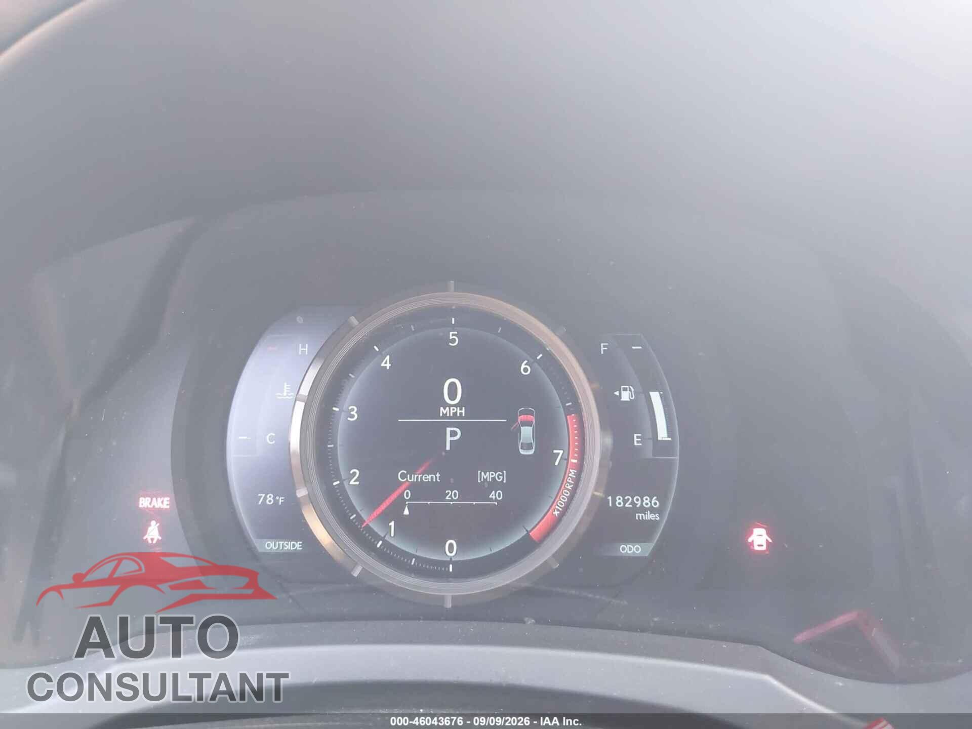 LEXUS IS 250 2014 - JTHBF1D27E5022921