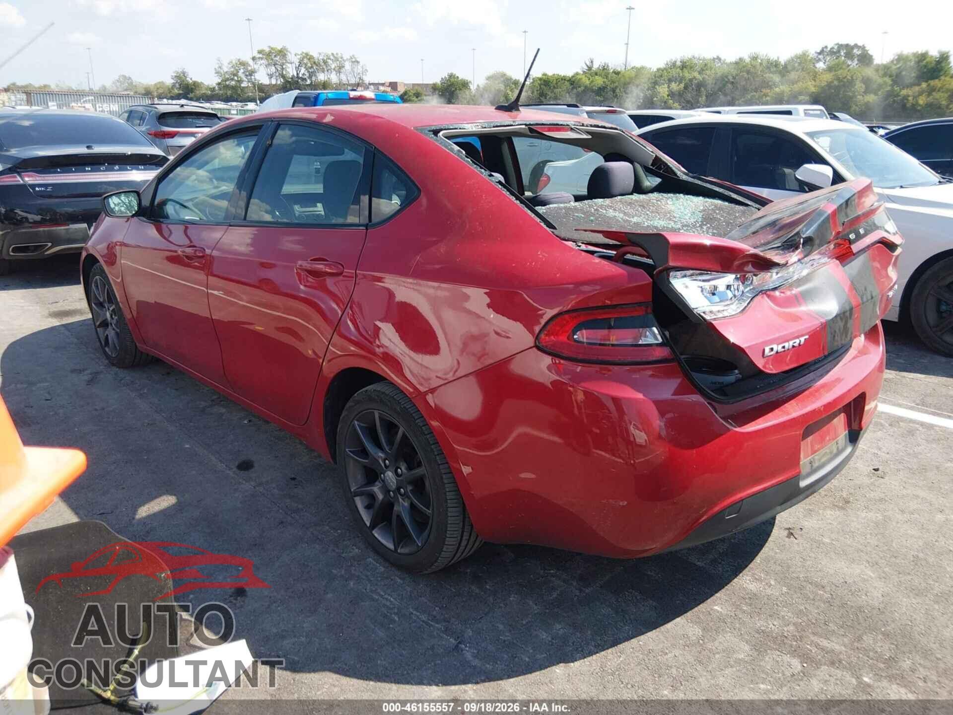 DODGE DART 2016 - 1C3CDFFA2GD802237