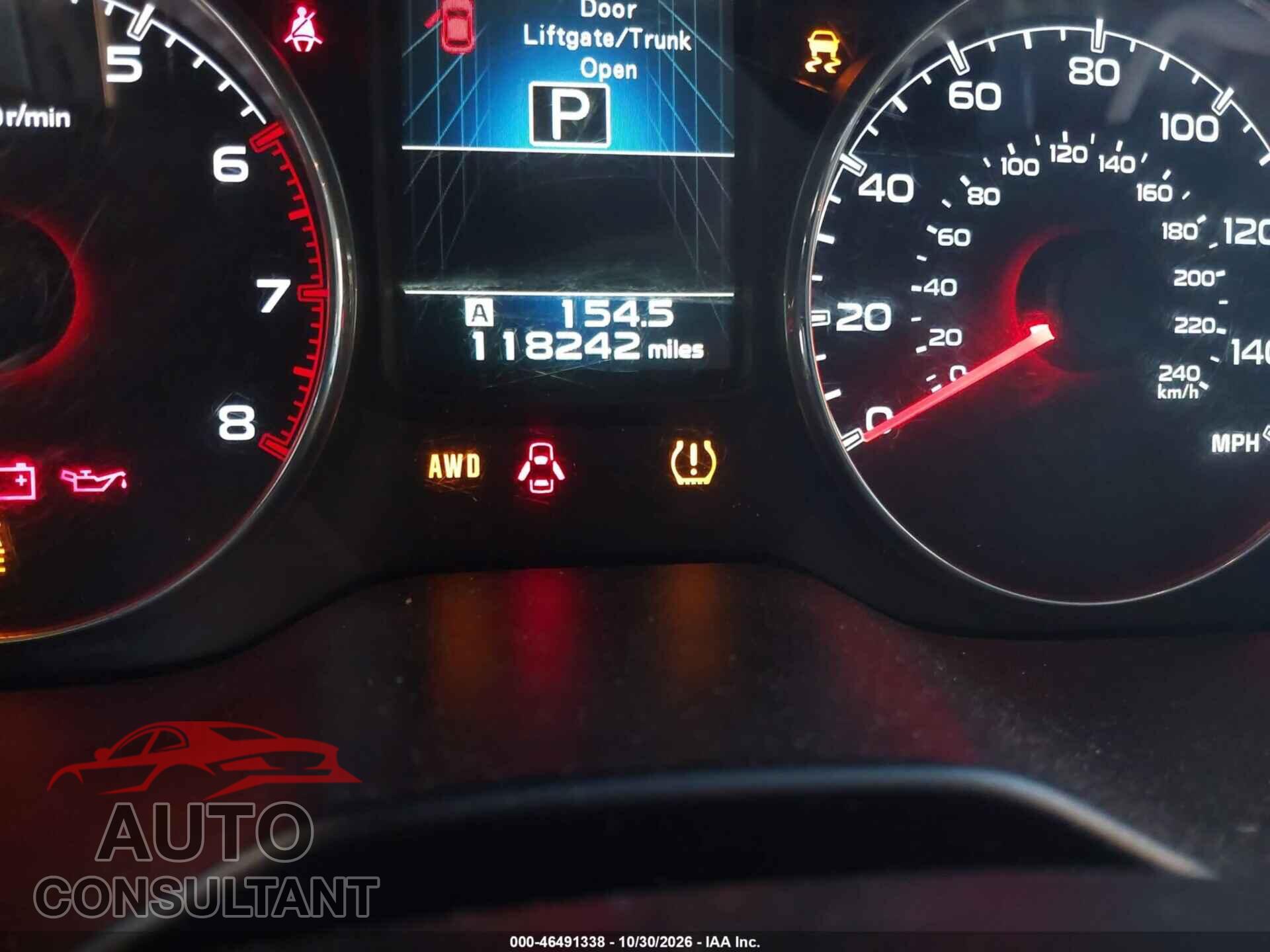 SUBARU OUTBACK 2013 - 4S4BRBLC8D3261439