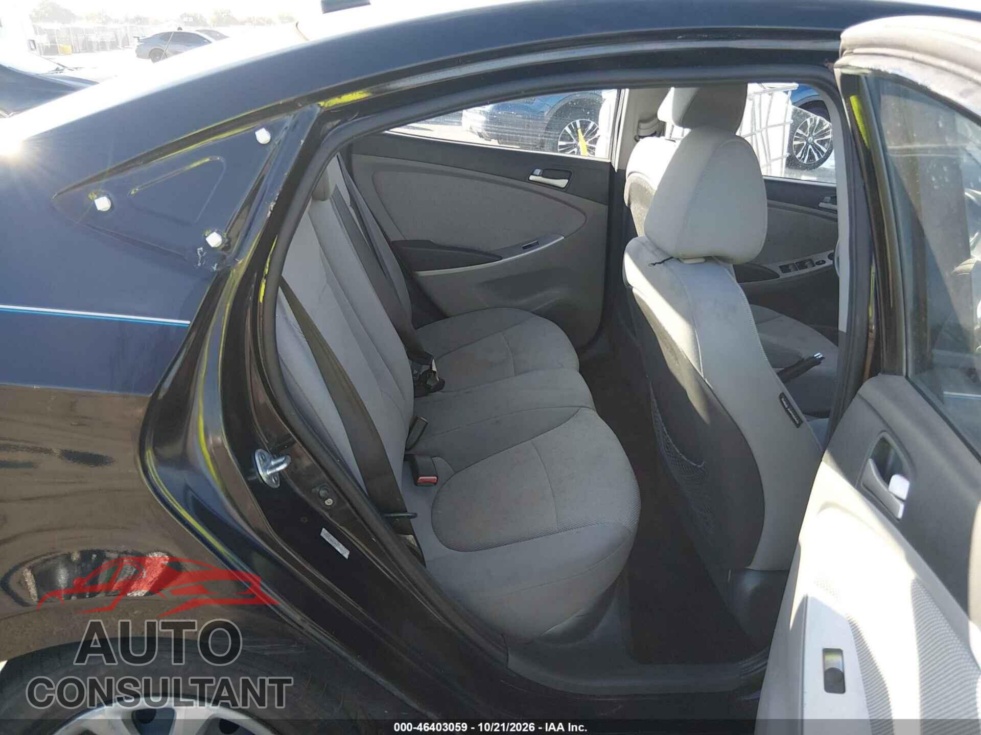 HYUNDAI ACCENT 2012 - KMHCT4AE9CU145391