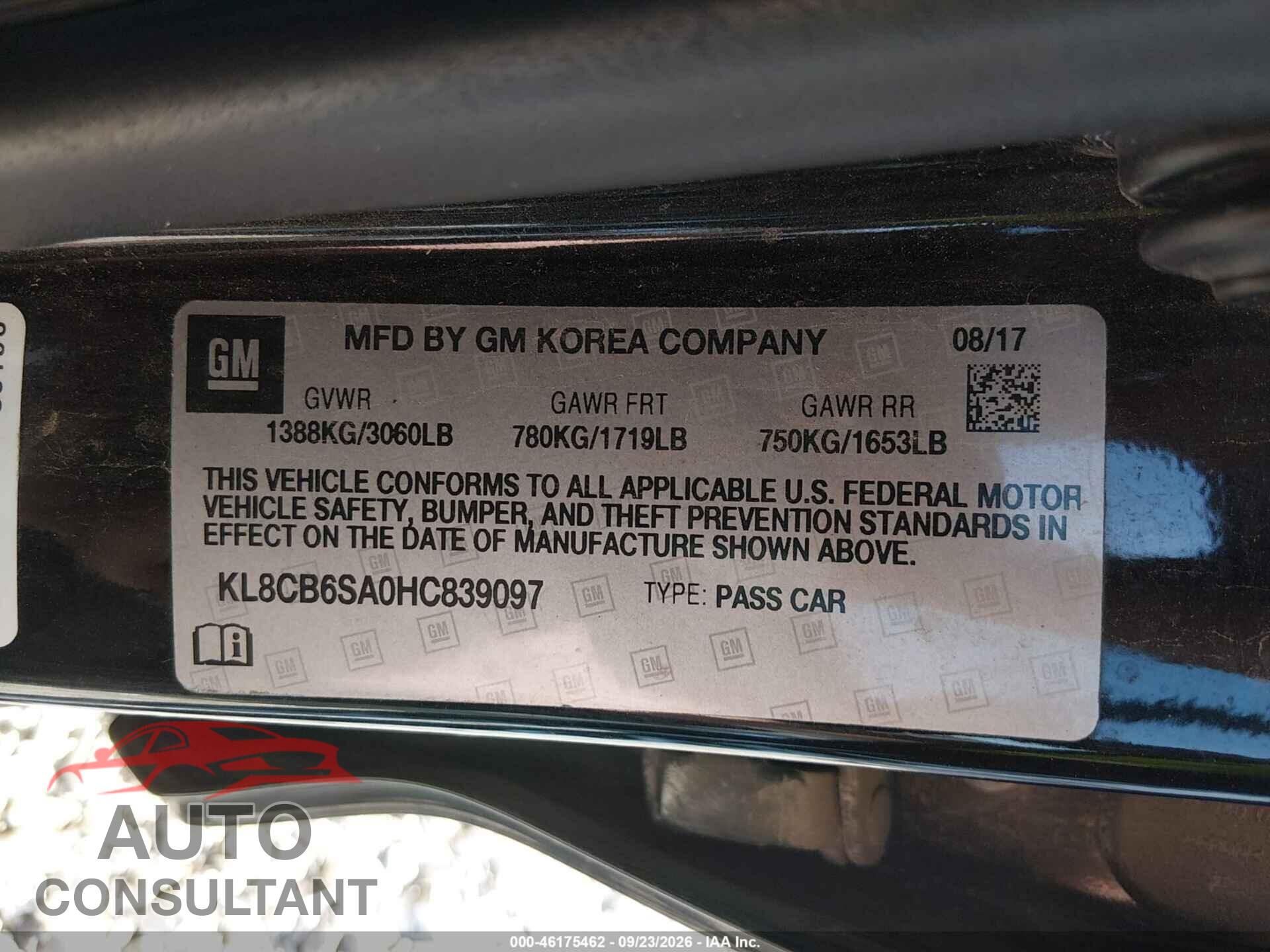 CHEVROLET SPARK 2017 - KL8CB6SA0HC839097