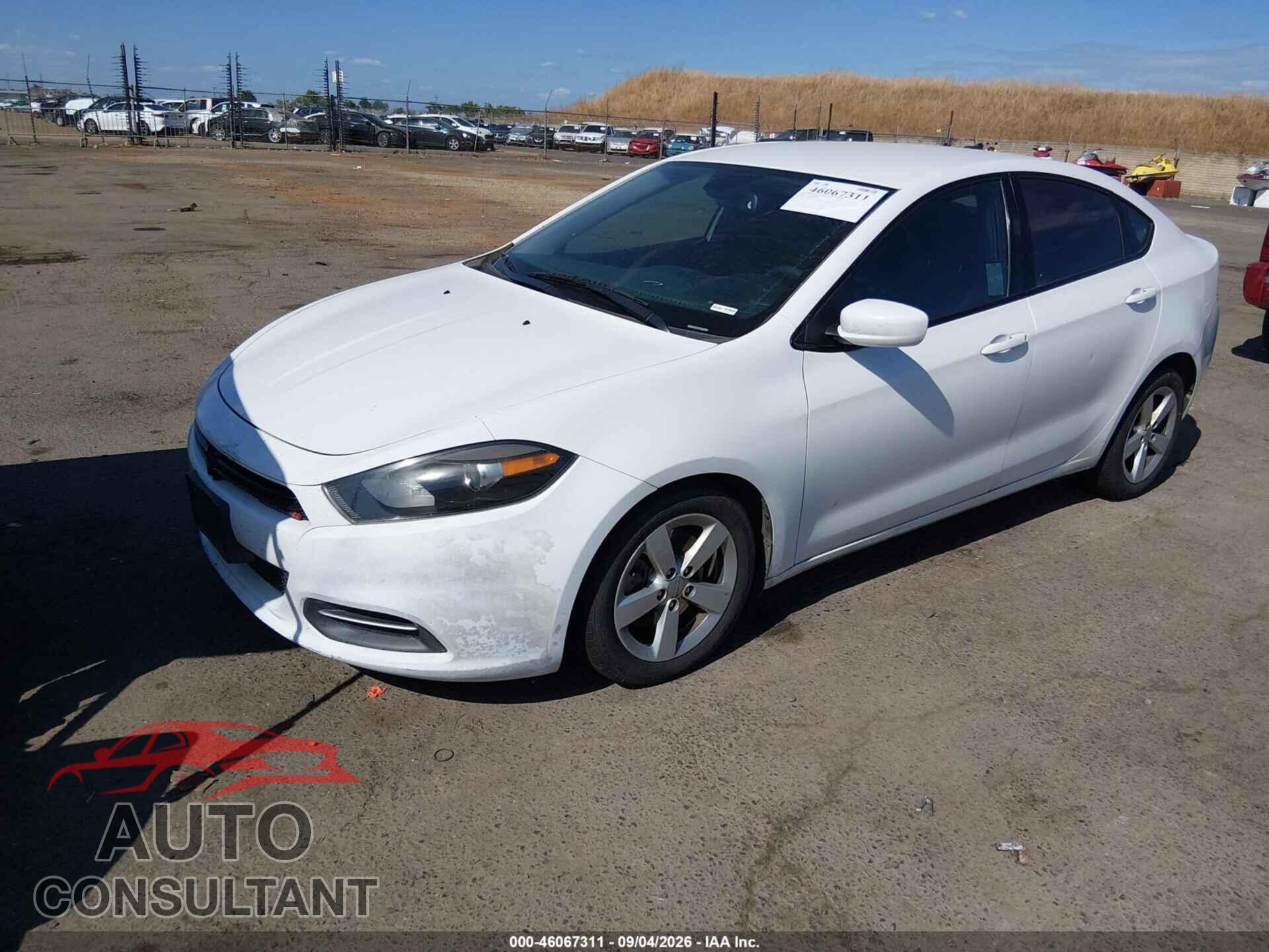 DODGE DART 2015 - 1C3CDFBB0FD227410