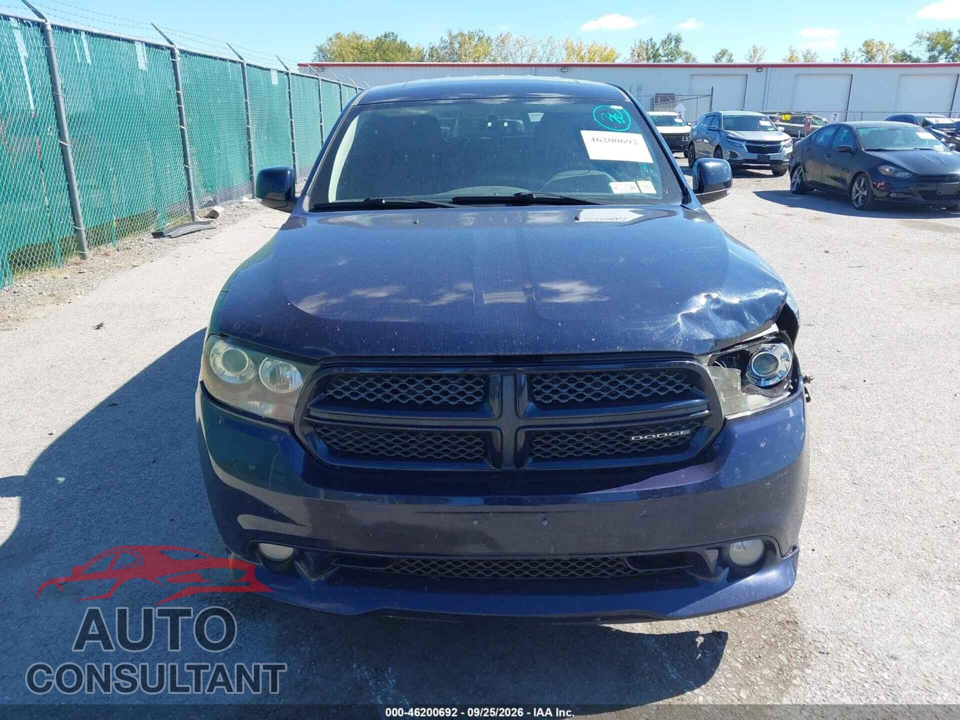 DODGE DURANGO 2012 - 1C4SDJCT2CC213222