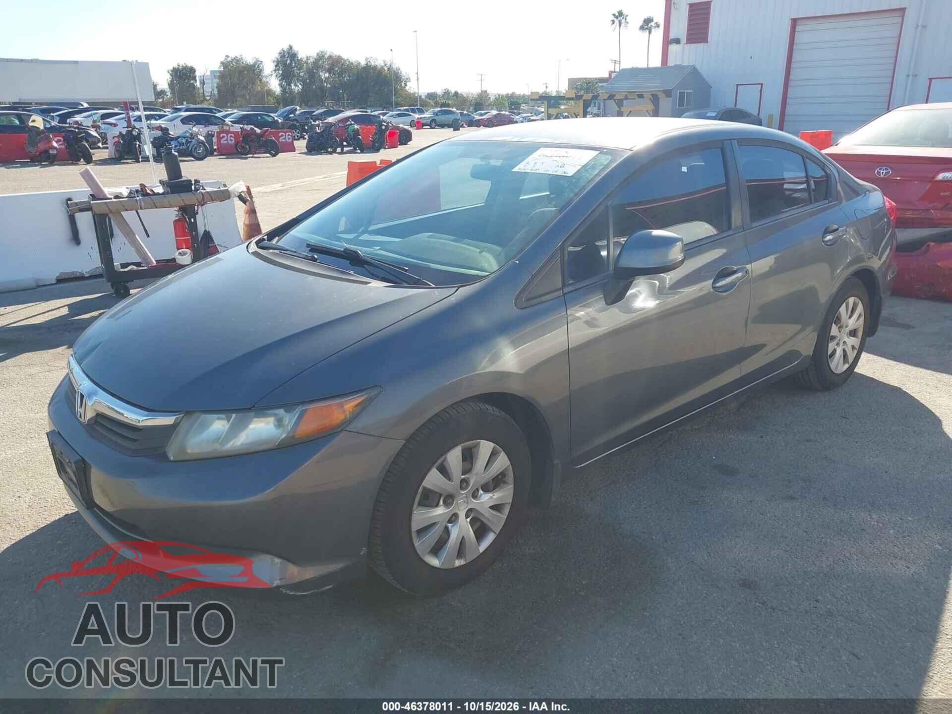 HONDA CIVIC 2012 - 19XFB2F52CE365830