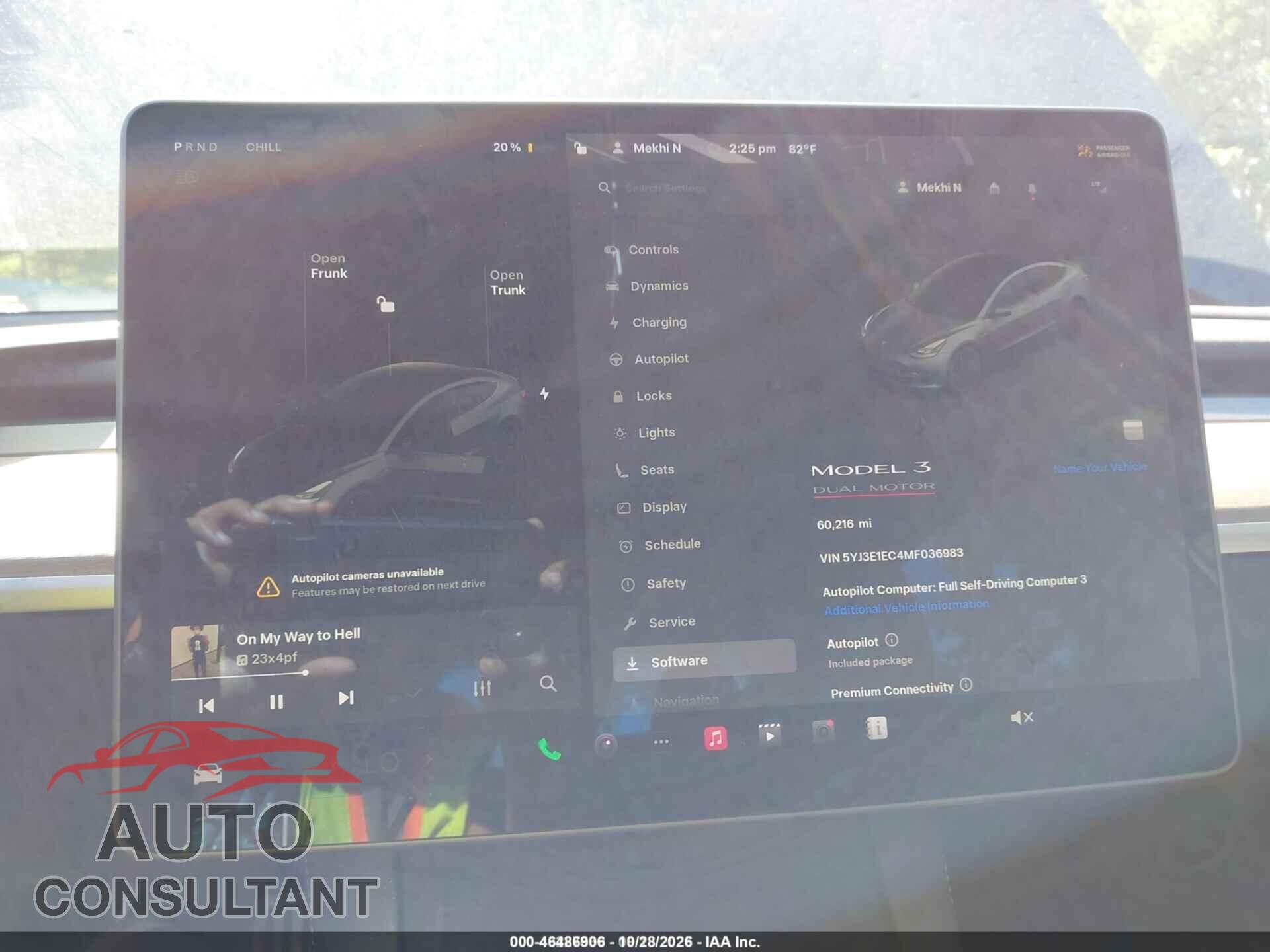 TESLA MODEL 3 2021 - 5YJ3E1EC4MF036983