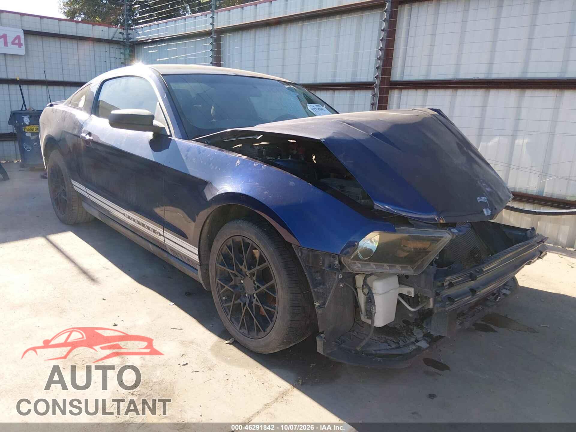 FORD MUSTANG 2012 - 1ZVBP8AM7C5256242