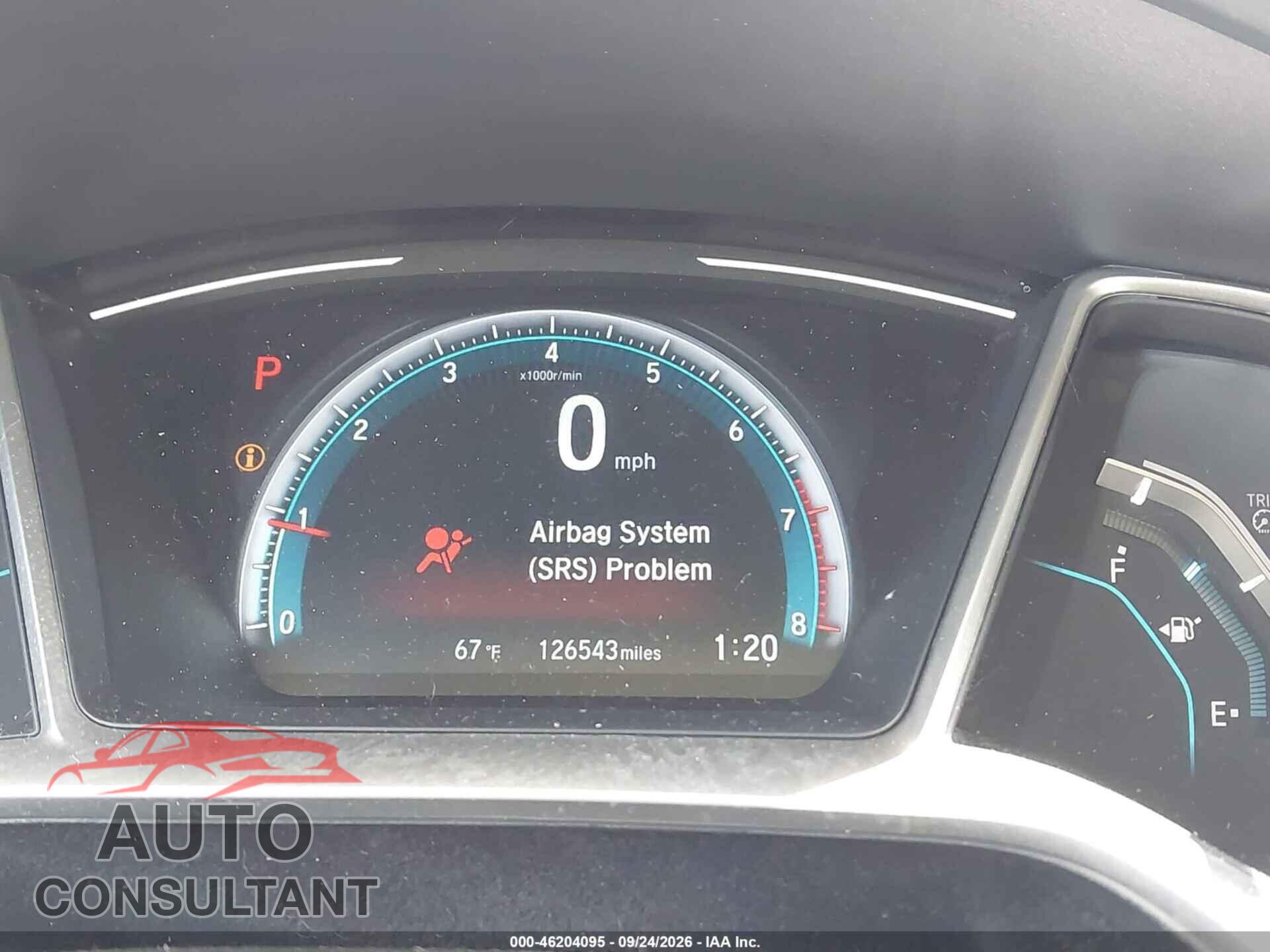 HONDA CIVIC 2017 - 19XFC2F87HE015575
