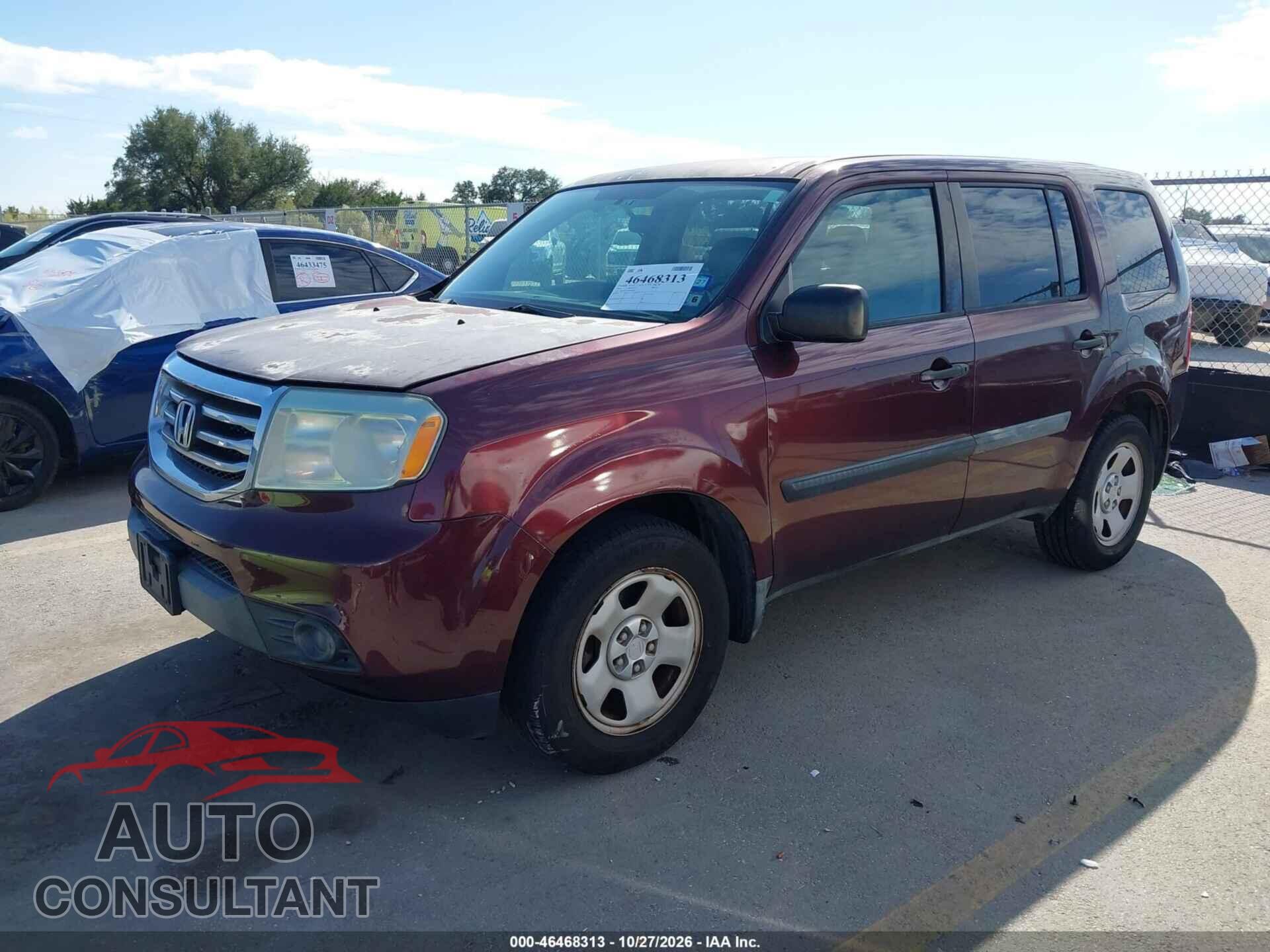 HONDA PILOT 2015 - 5FNYF3H22FB006336