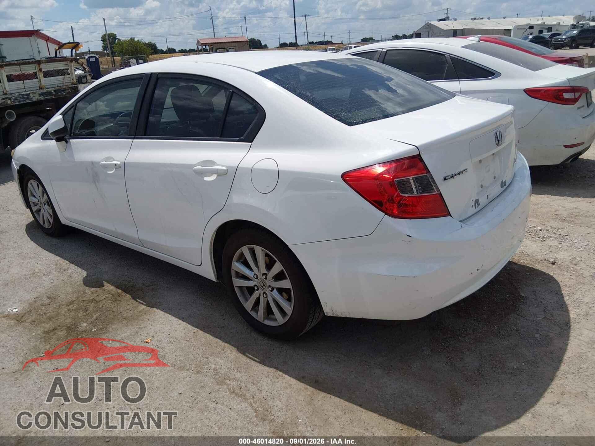 HONDA CIVIC 2012 - 19XFB2F87CE067770