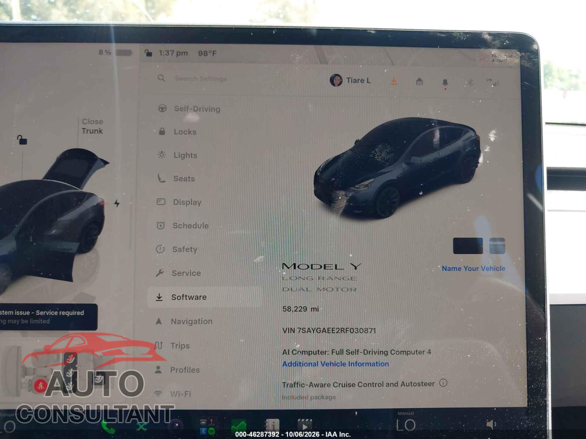 TESLA MODEL Y 2024 - 7SAYGAEE2RF030871