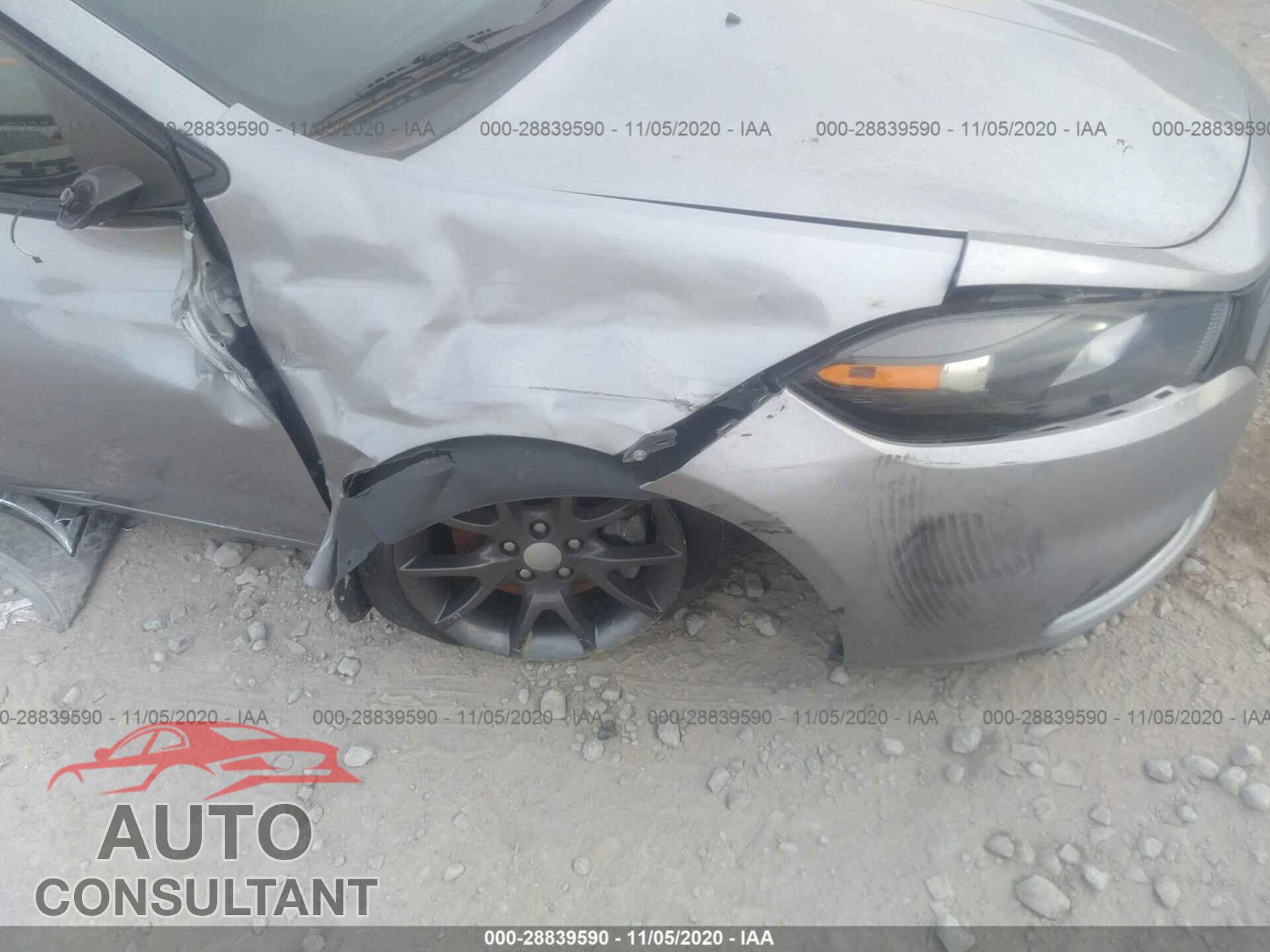DODGE DART 2016 - 1C3CDFBB6GD701412