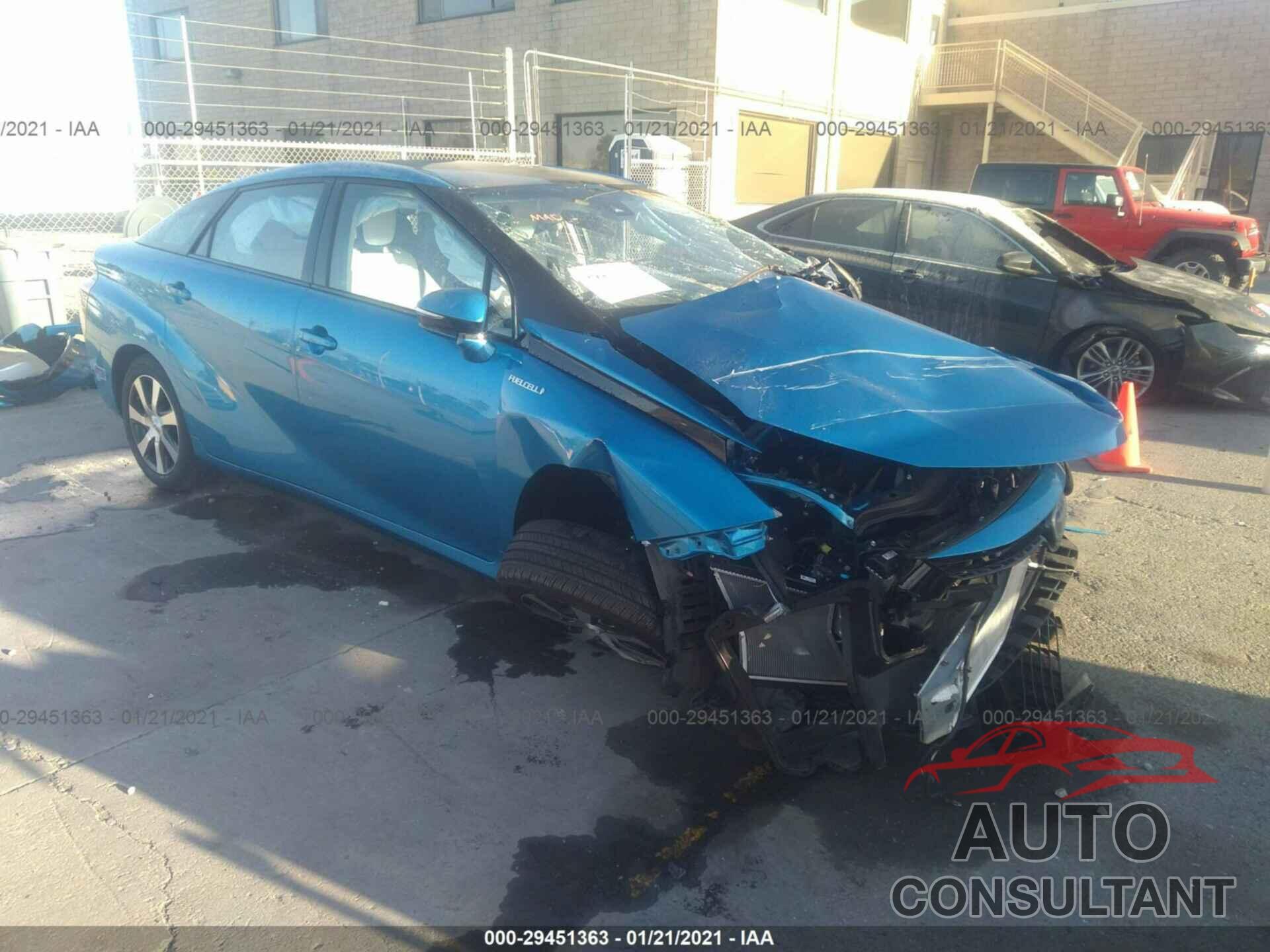 TOYOTA MIRAI 2019 - JTDBVRBD5KA006713
