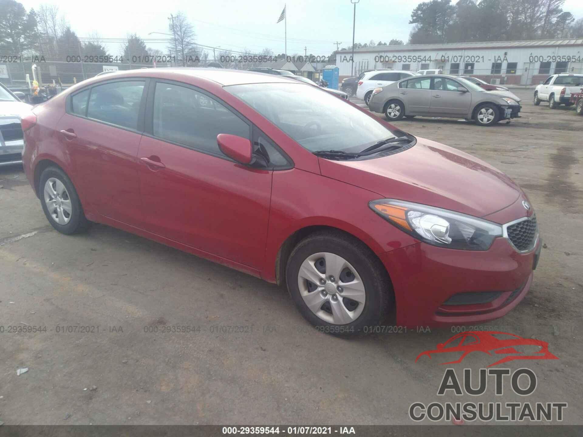 KIA FORTE 2016 - KNAFK4A66G5614933
