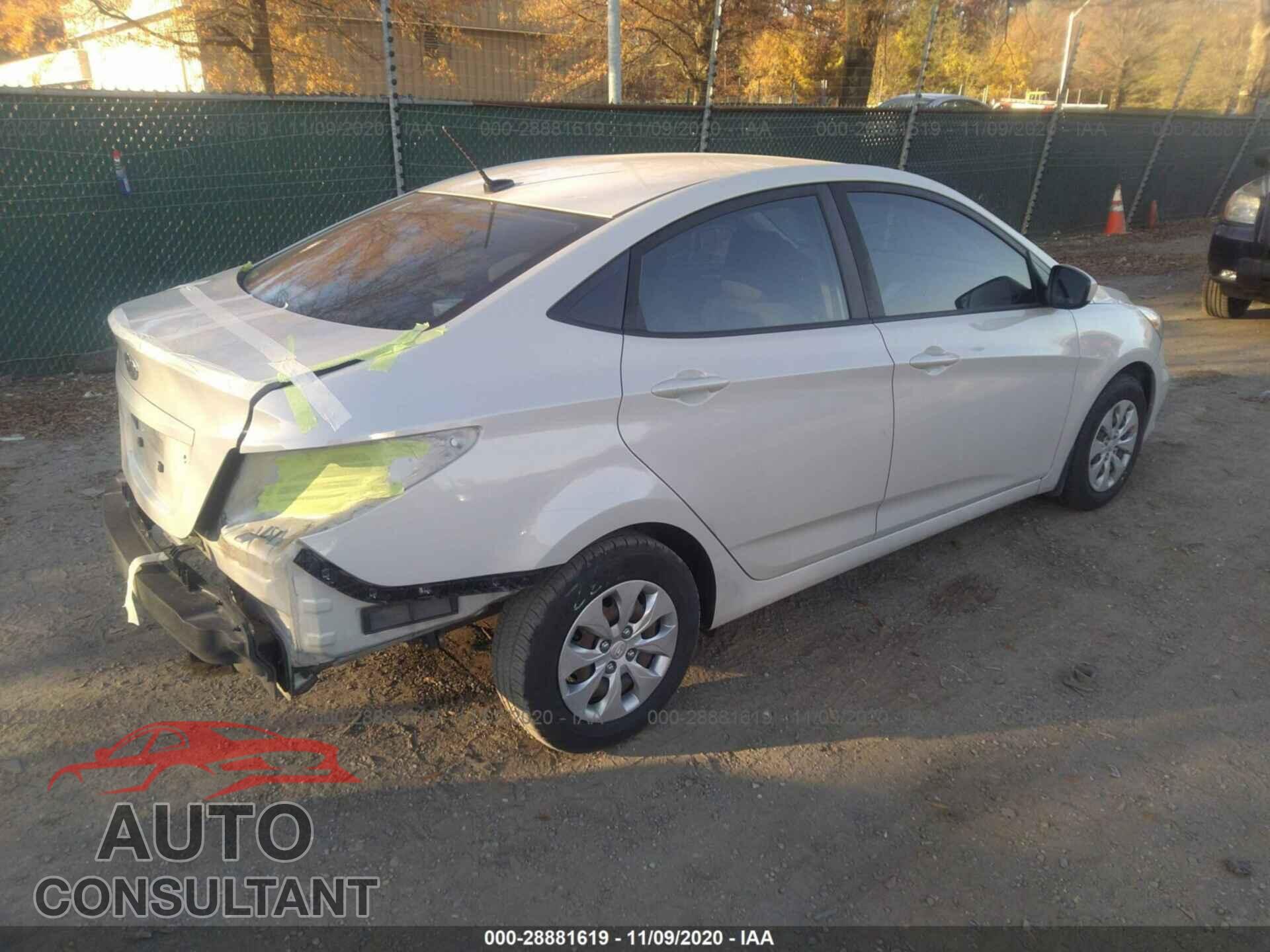 HYUNDAI ACCENT 2016 - KMHCT4AEXGU080427