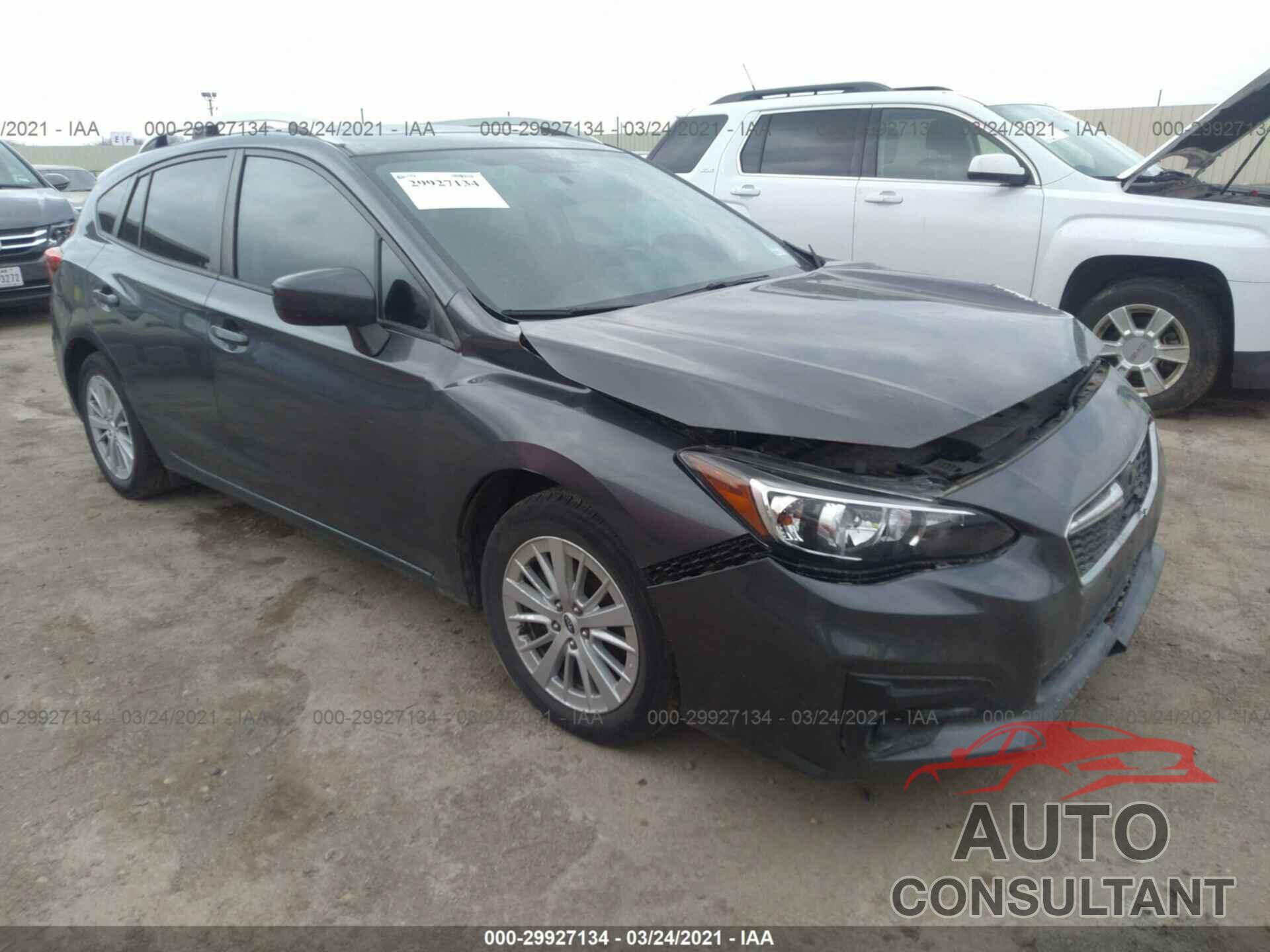 SUBARU IMPREZA 2018 - 4S3GTAD67J3734709