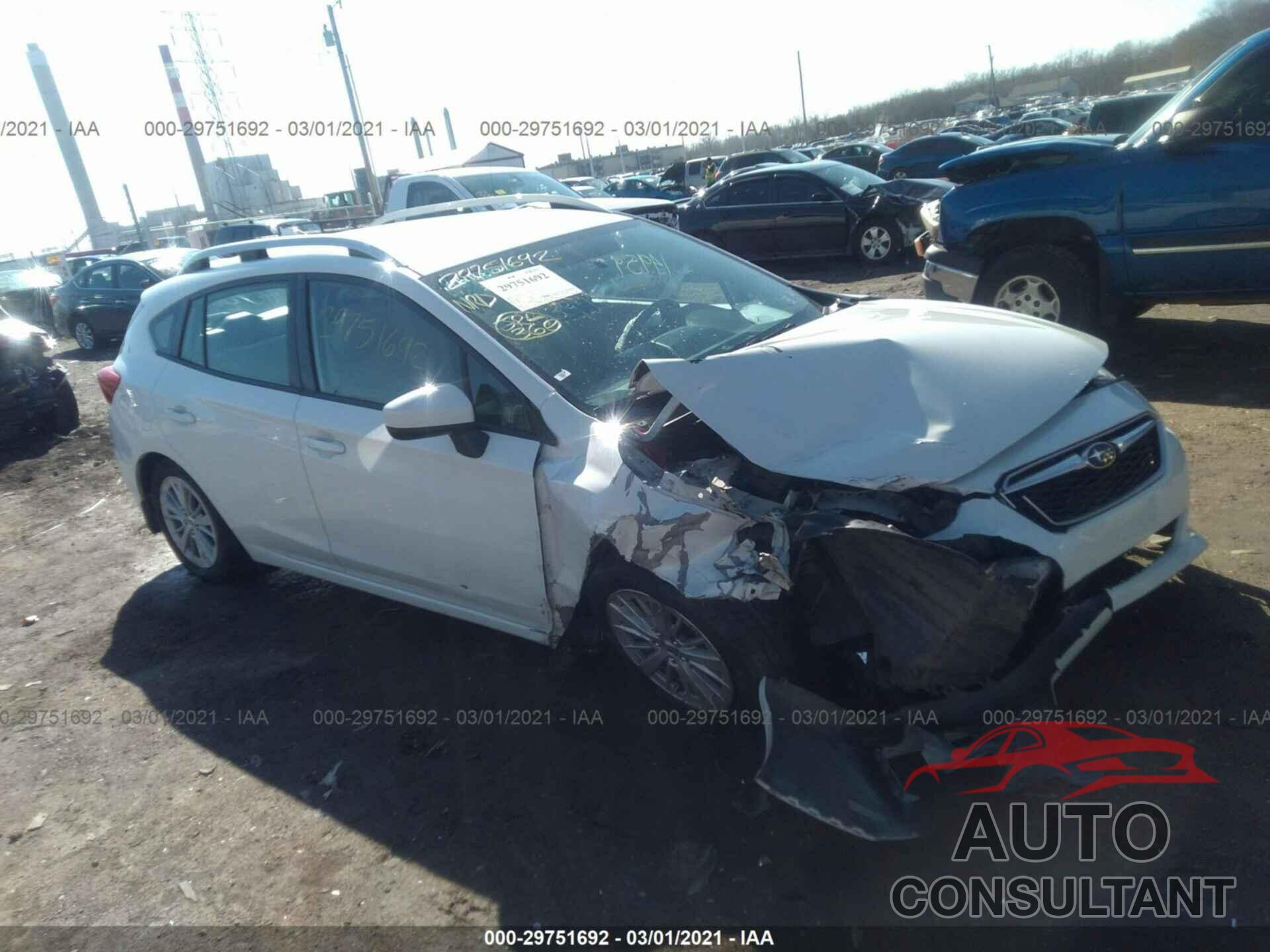 SUBARU IMPREZA 2017 - 4S3GTAB64H3706394