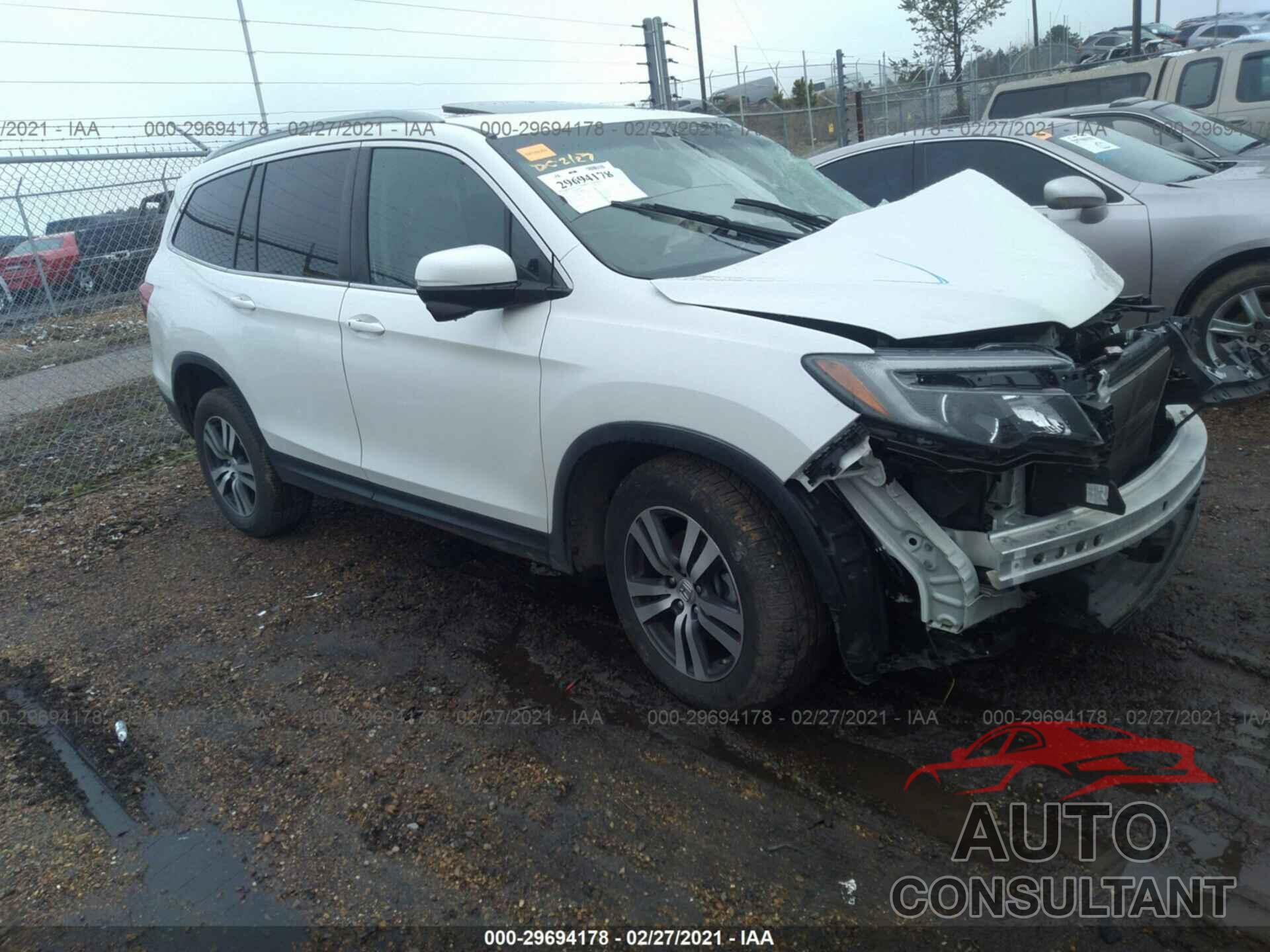 HONDA PILOT 2016 - 5FNYF5H58GB020832