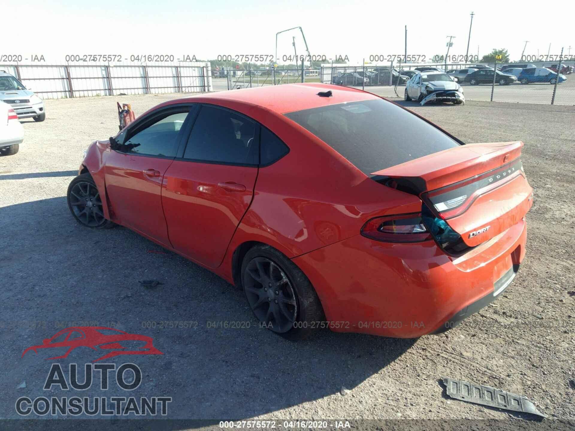DODGE DART 2016 - 1C3CDFBB4GD732903