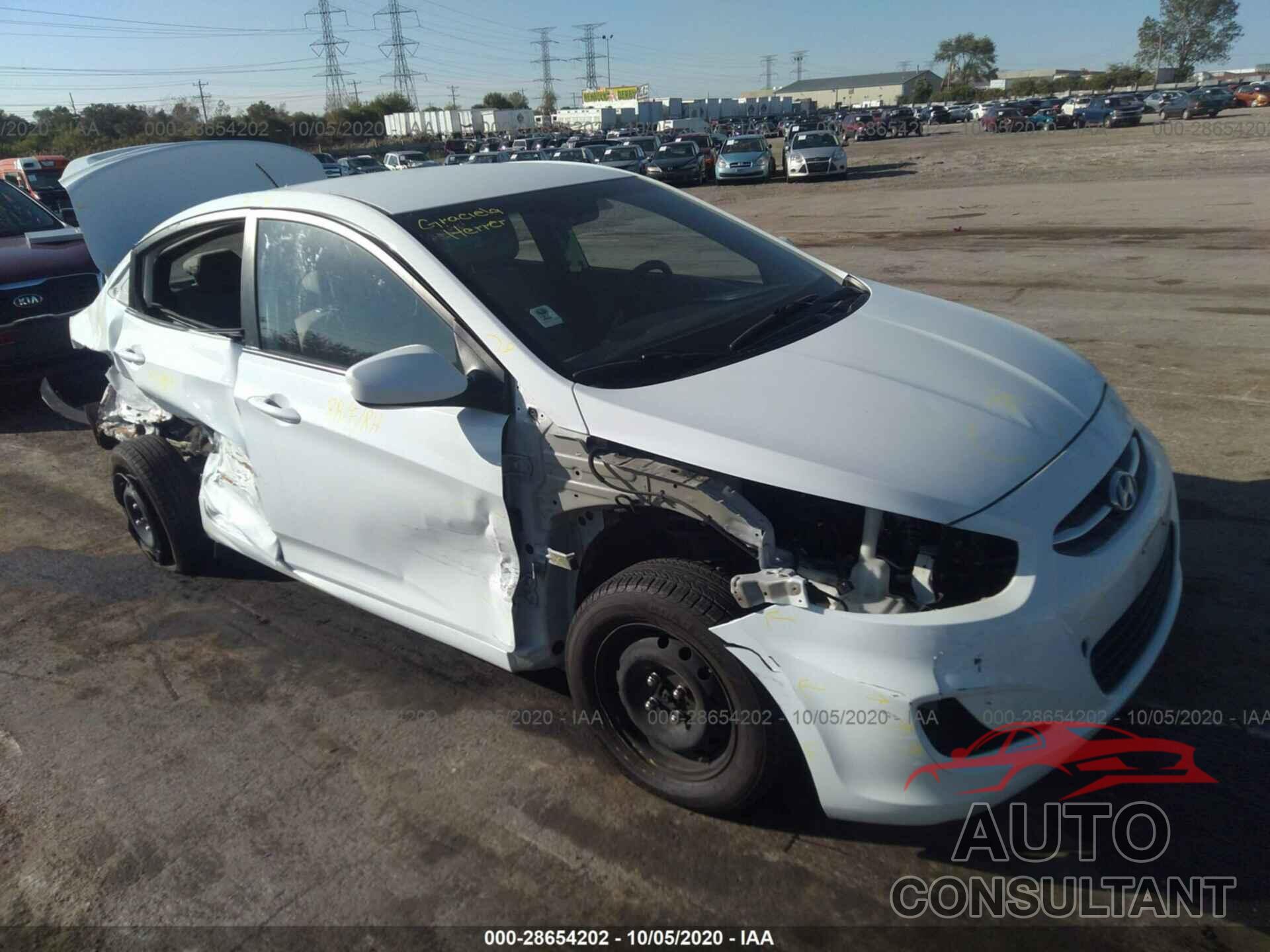 HYUNDAI ACCENT 2016 - KMHCT4AEXGU094117