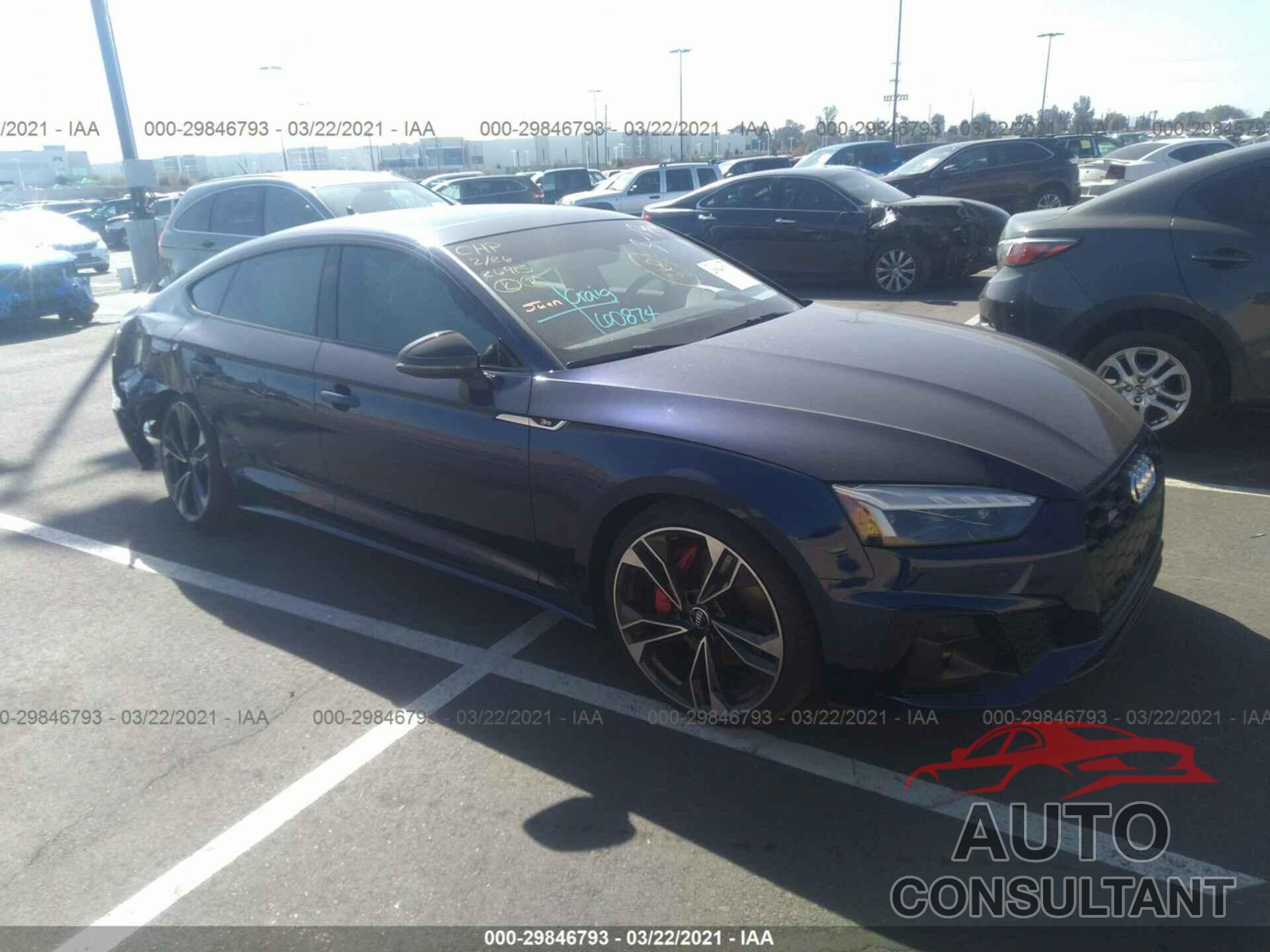 AUDI S5 SPORTBACK 2021 - WAUB4DF50MA019068