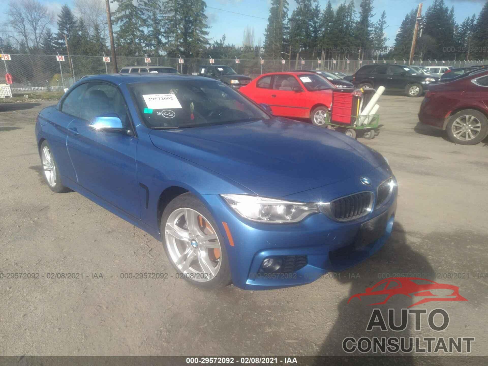 BMW 4 SERIES 2017 - WBA4U7C50H5D43458