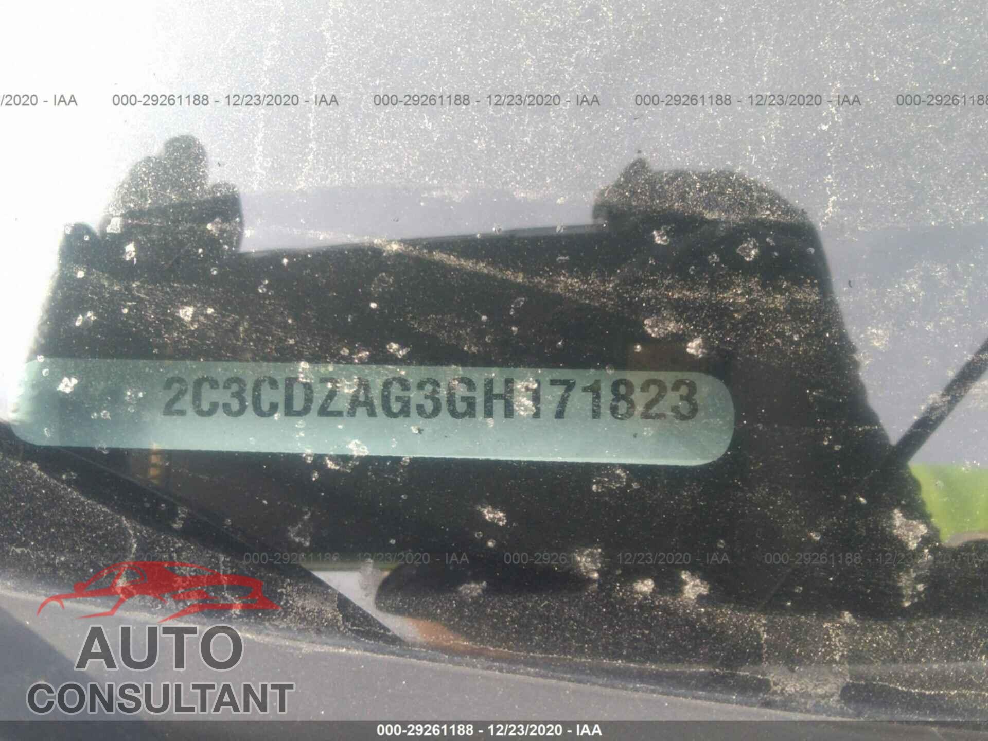 DODGE CHALLENGER 2016 - 2C3CDZAG3GH171823