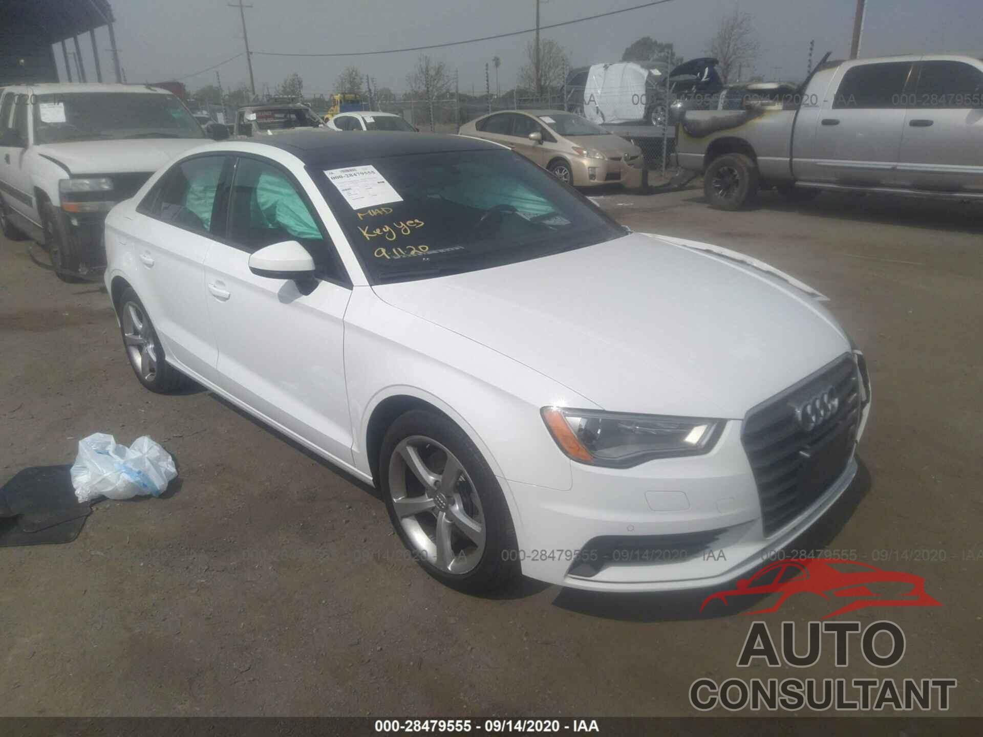 AUDI A3 2016 - WAUA7GFF0G1066229