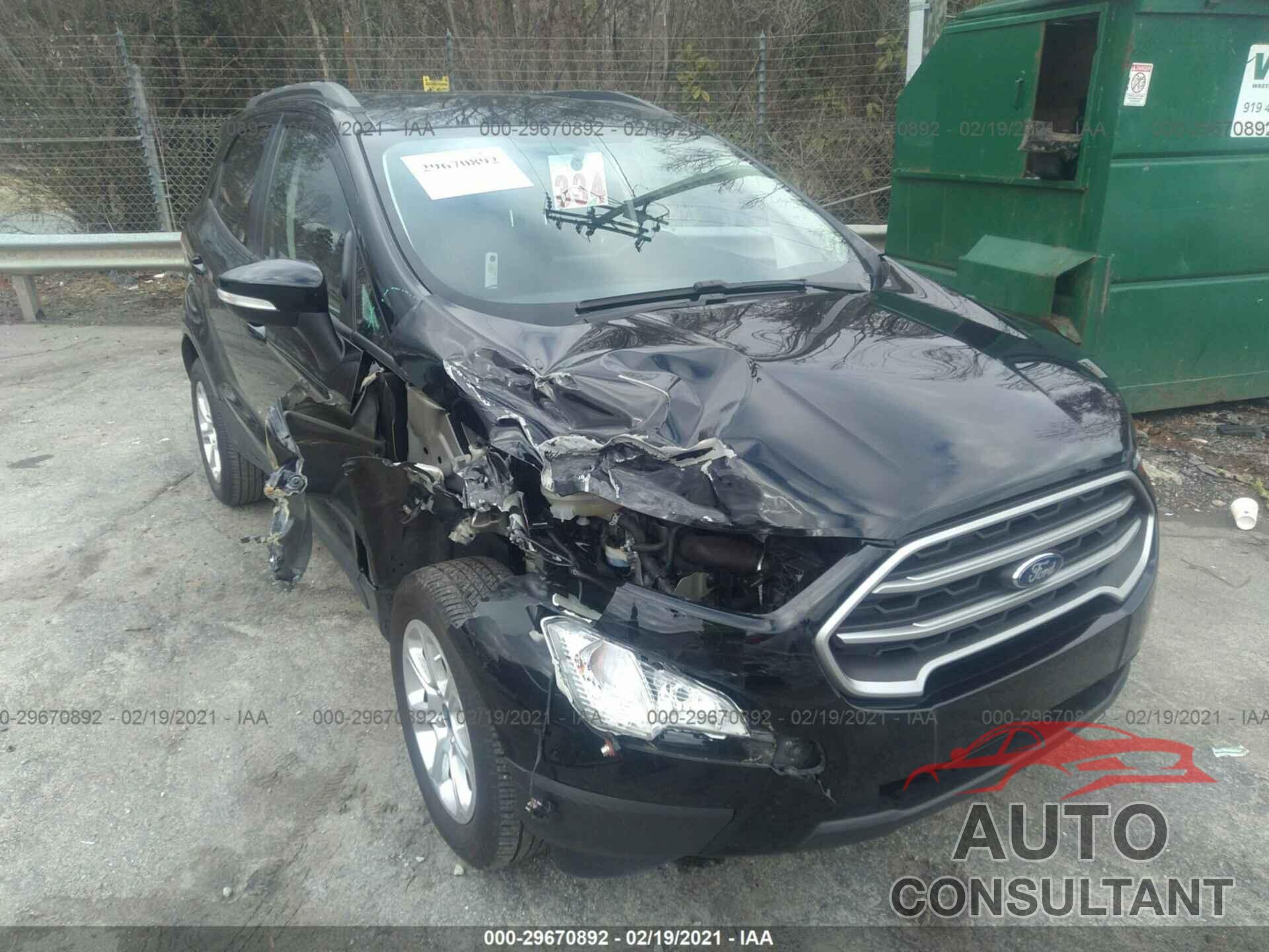 FORD ECOSPORT 2019 - MAJ3S2GE4KC292196