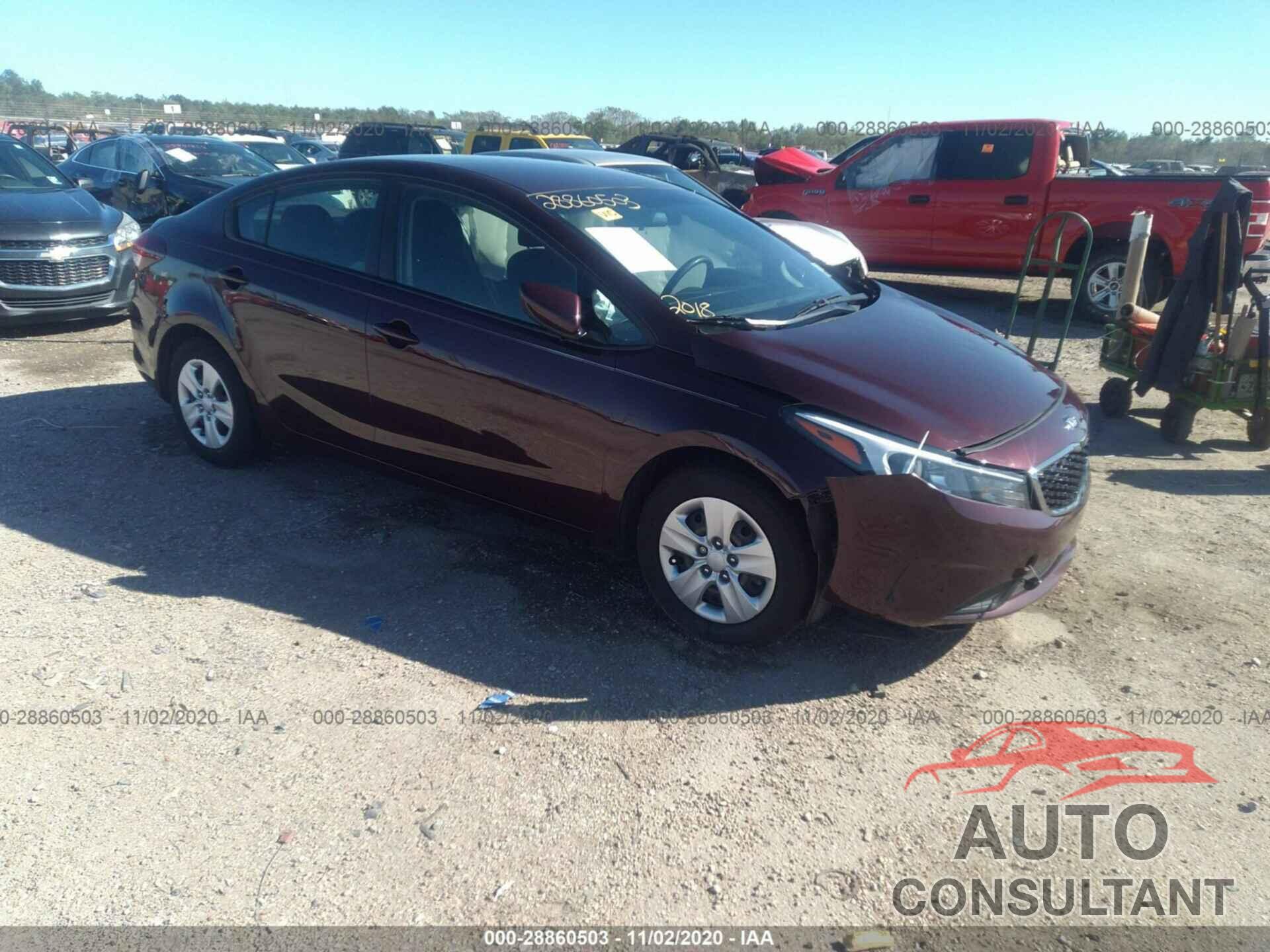 KIA FORTE 2018 - 3KPFK4A74JE168031