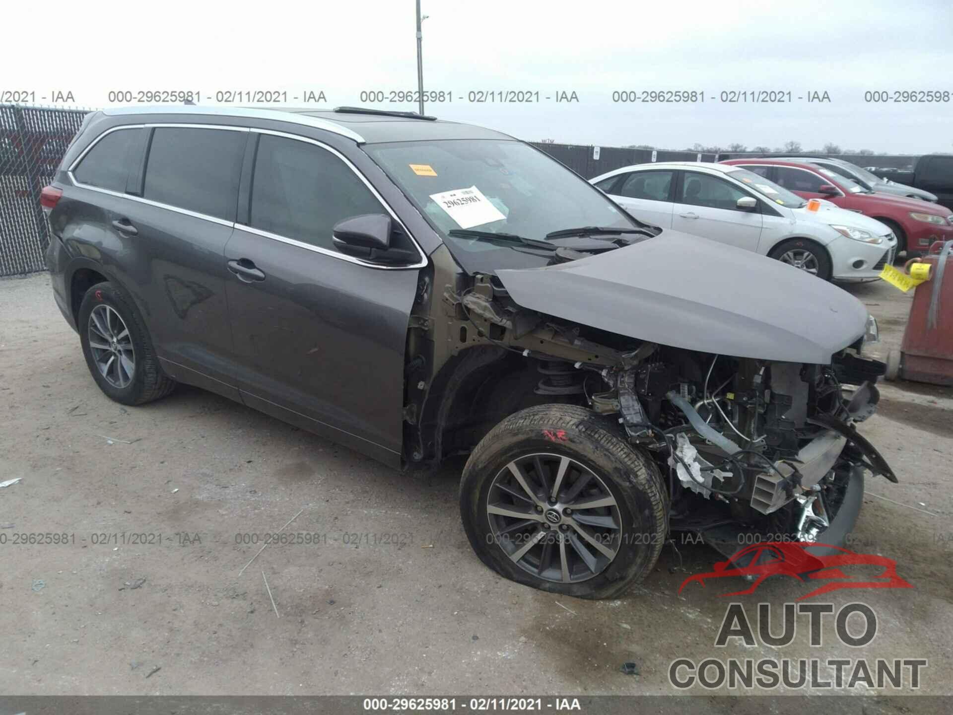 TOYOTA HIGHLANDER 2018 - 5TDKZRFH7JS279820