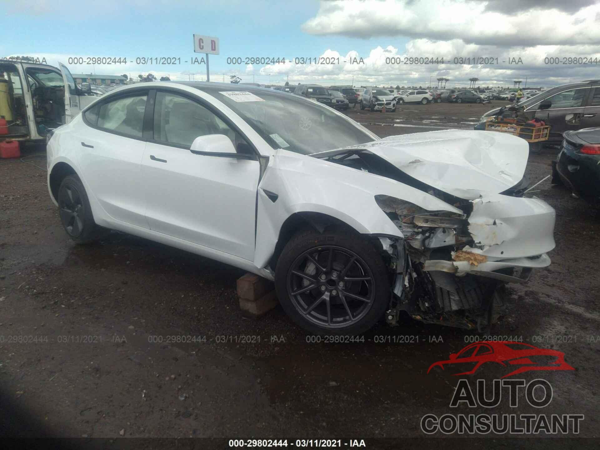 TESLA MODEL 3 2021 - 5YJ3E1EA9MF873209