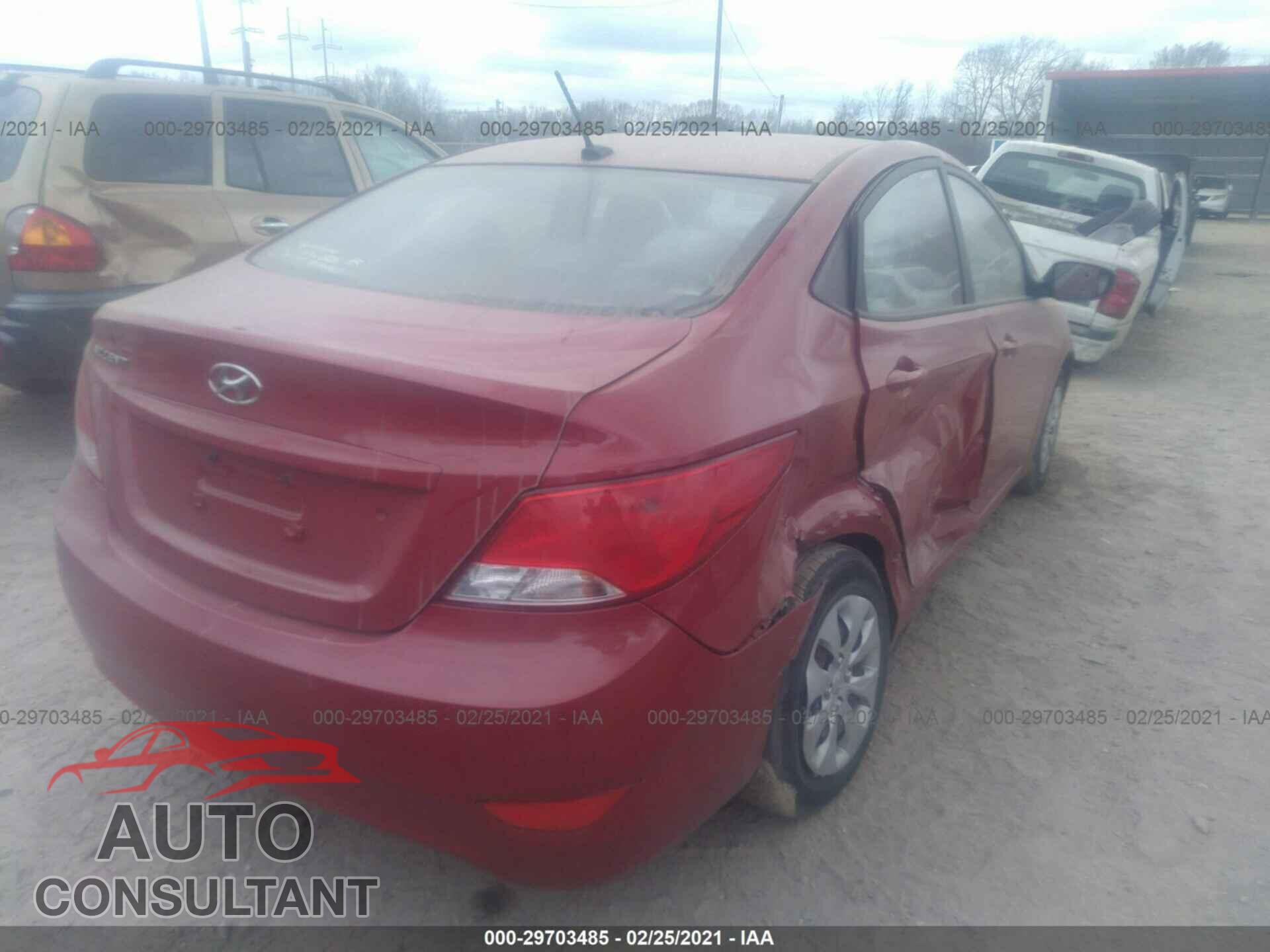 HYUNDAI ACCENT 2016 - KMHCT4AE2GU114912
