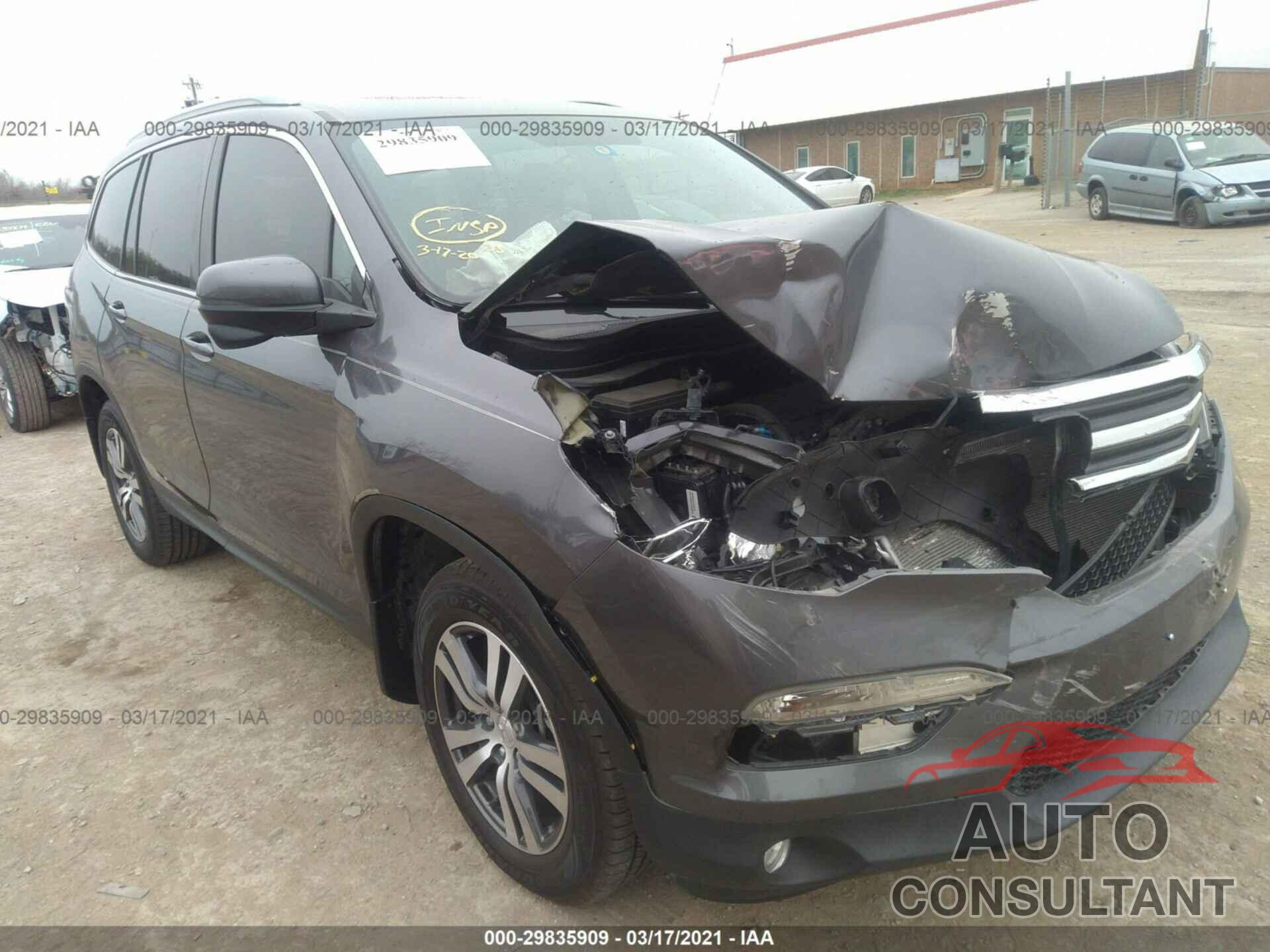 HONDA PILOT 2017 - 5FNYF5H53HB025602