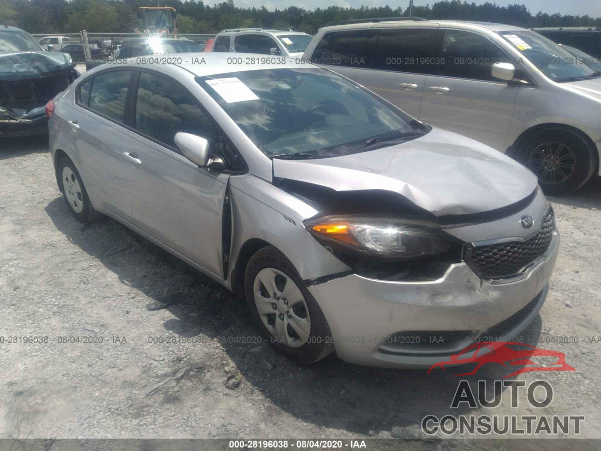 KIA FORTE 2016 - KNAFX4A60G5513291