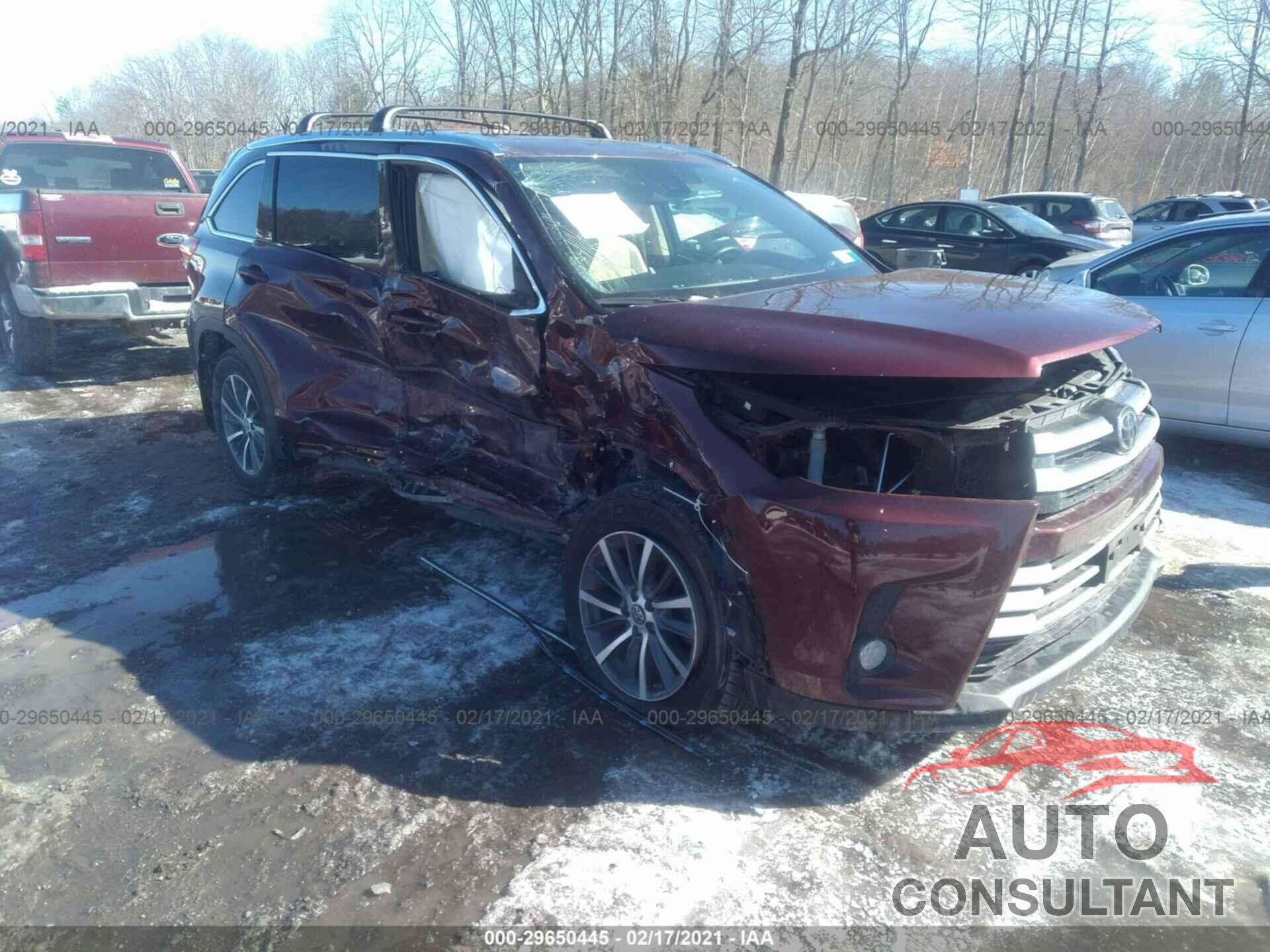 TOYOTA HIGHLANDER 2017 - 5TDJZRFH0HS392773