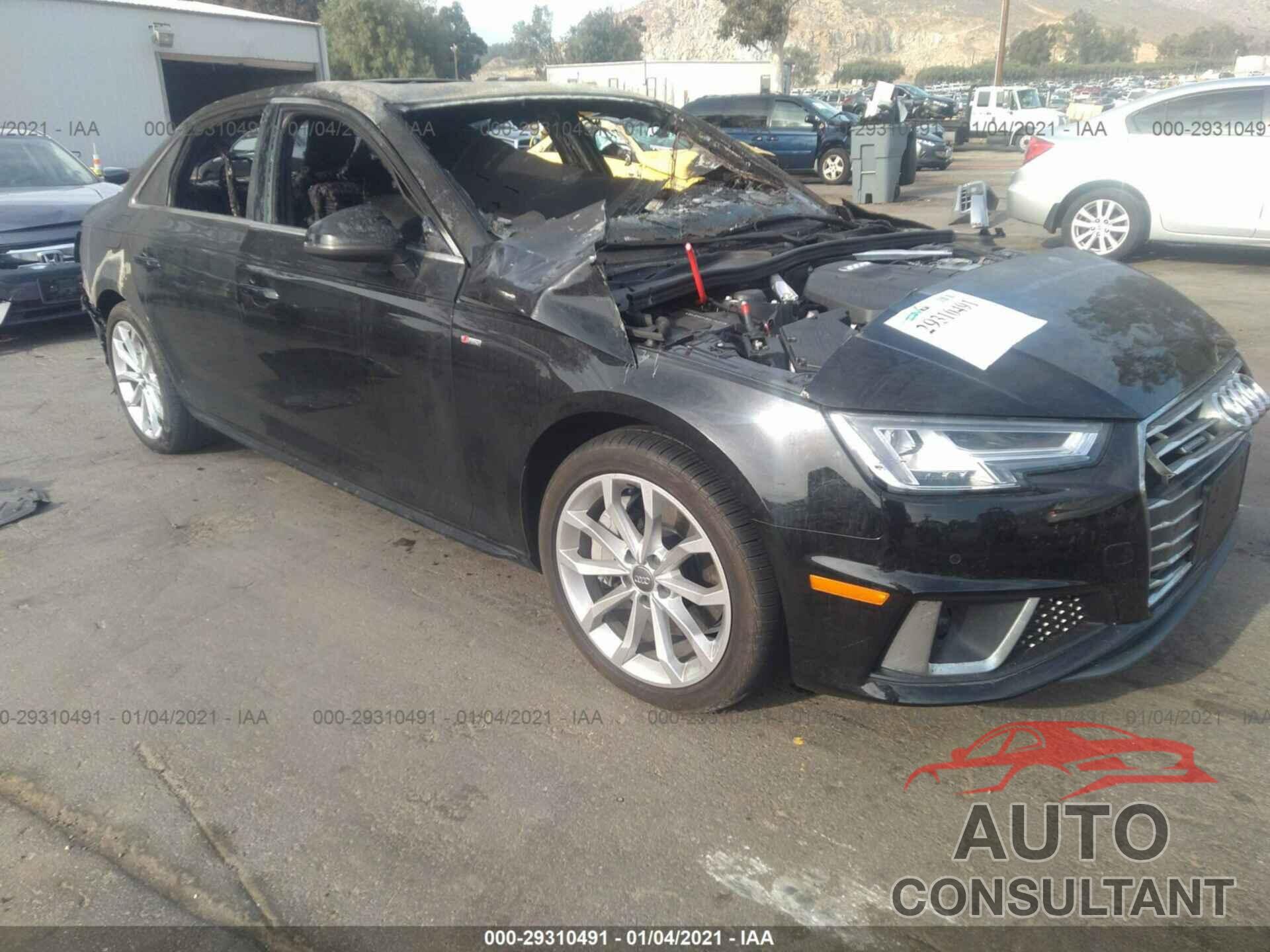 AUDI A4 2019 - WAUENAF46KA114313