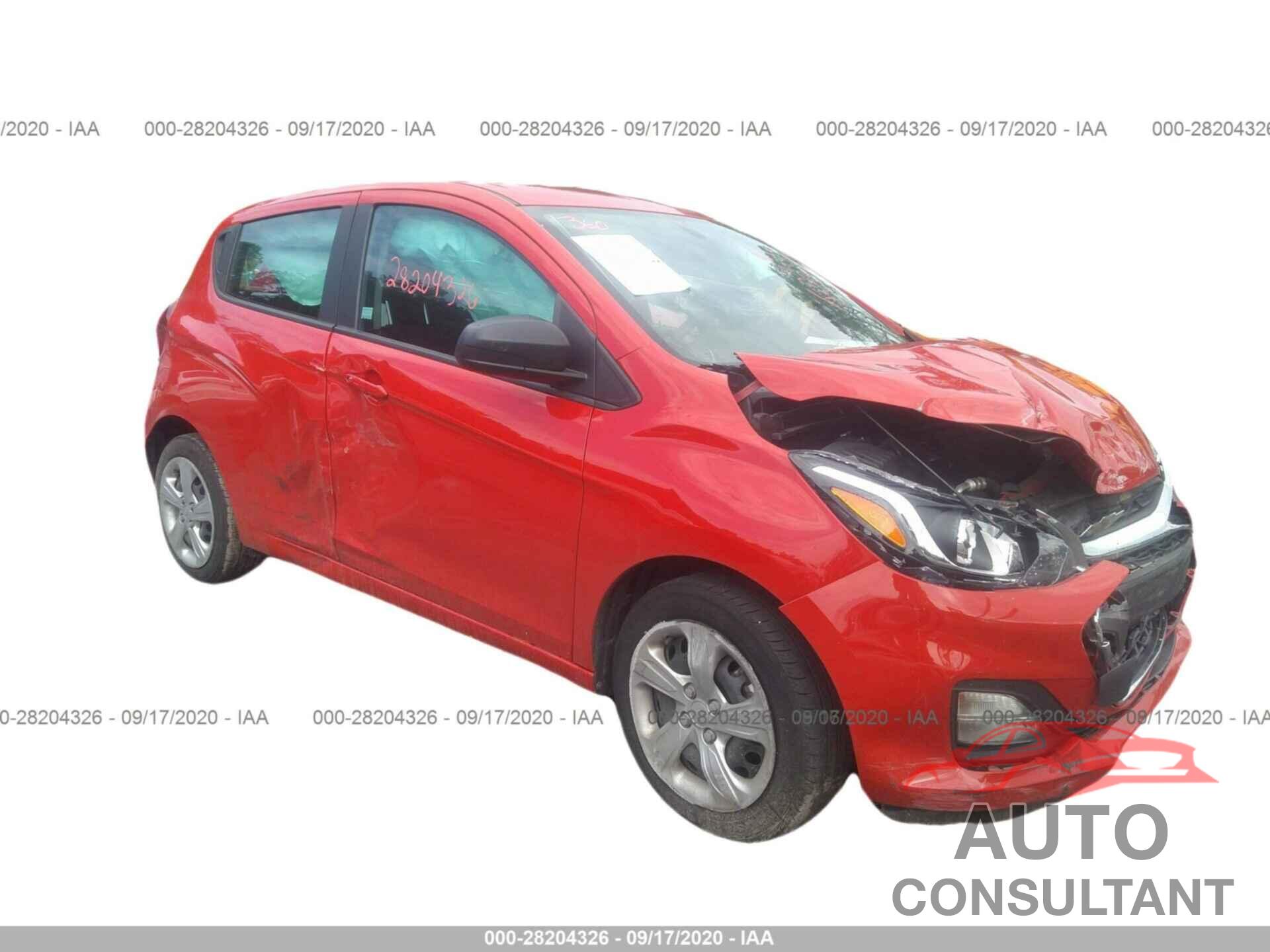 CHEVROLET SPARK 2019 - KL8CB6SA0KC712809