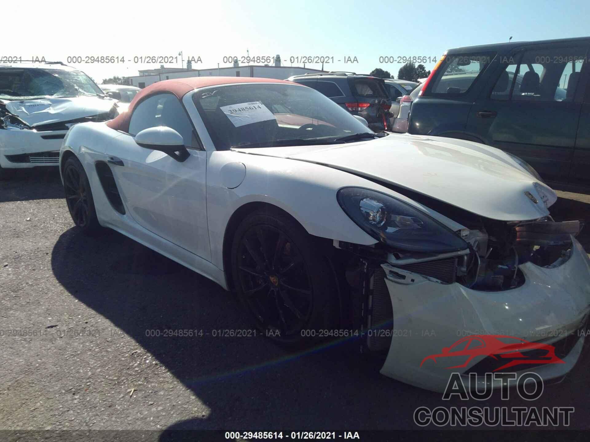 PORSCHE 718 BOXSTER 2018 - WP0CA2A80JS210405