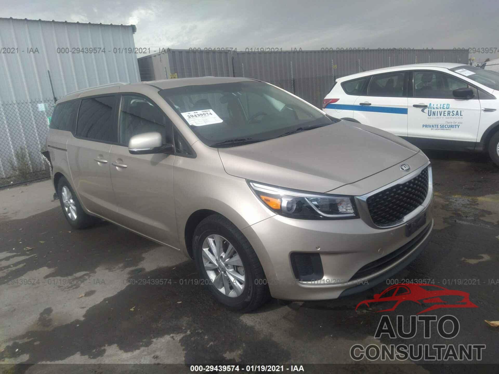 KIA SEDONA 2016 - KNDMB5C12G6211799