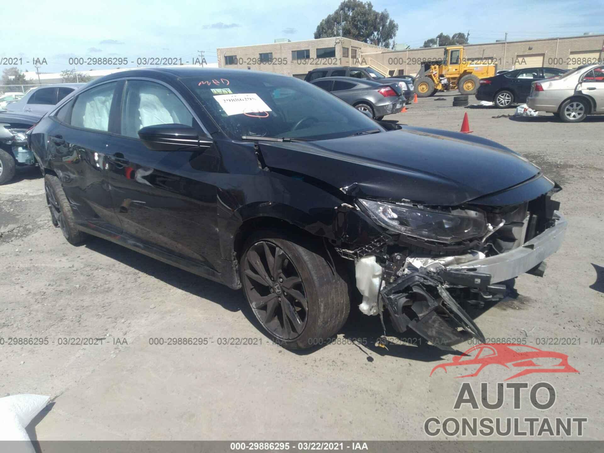 HONDA CIVIC SEDAN 2020 - 19XFC2F89LE210604