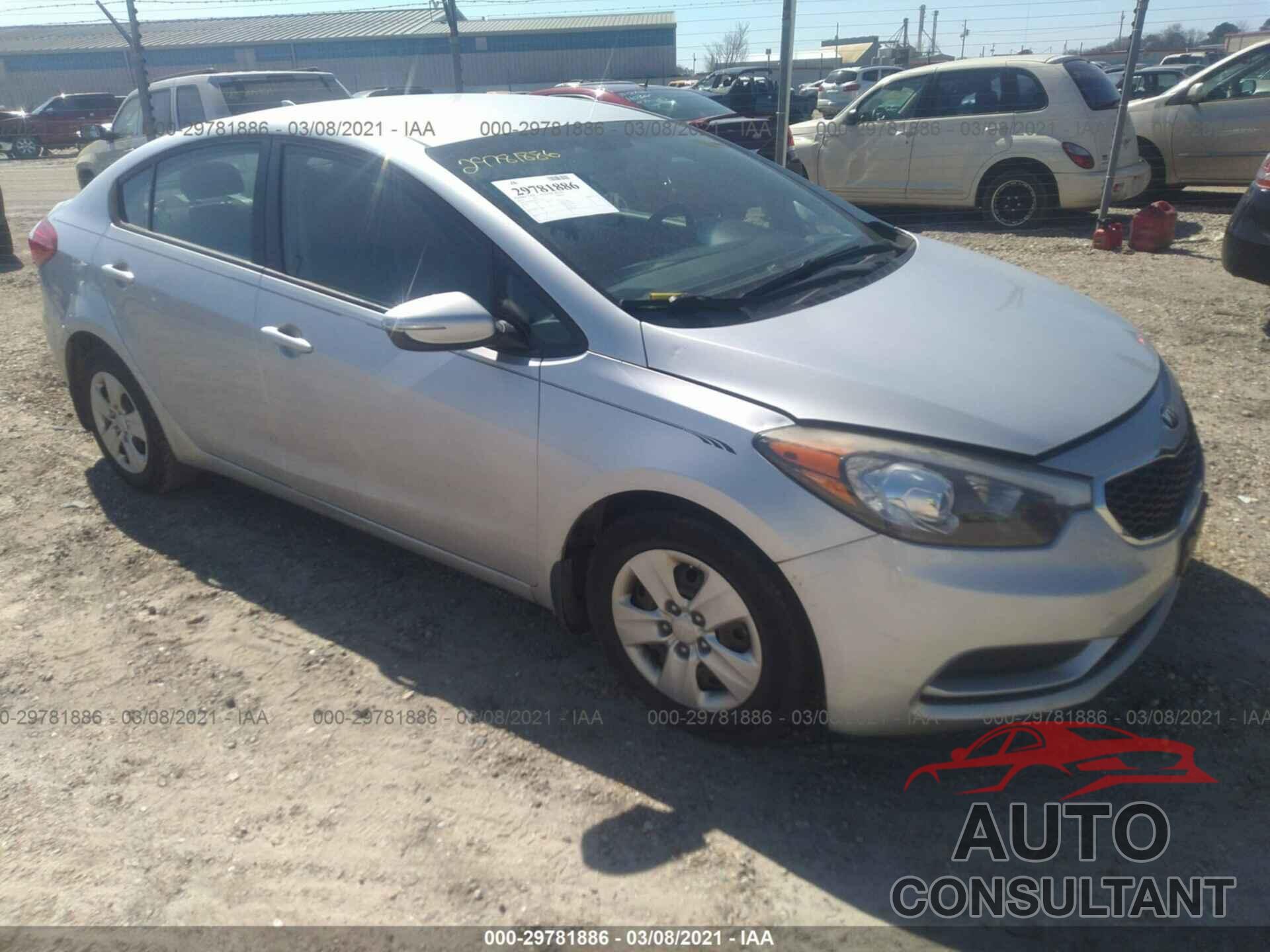 KIA FORTE 2016 - KNAFX4A66G5537918
