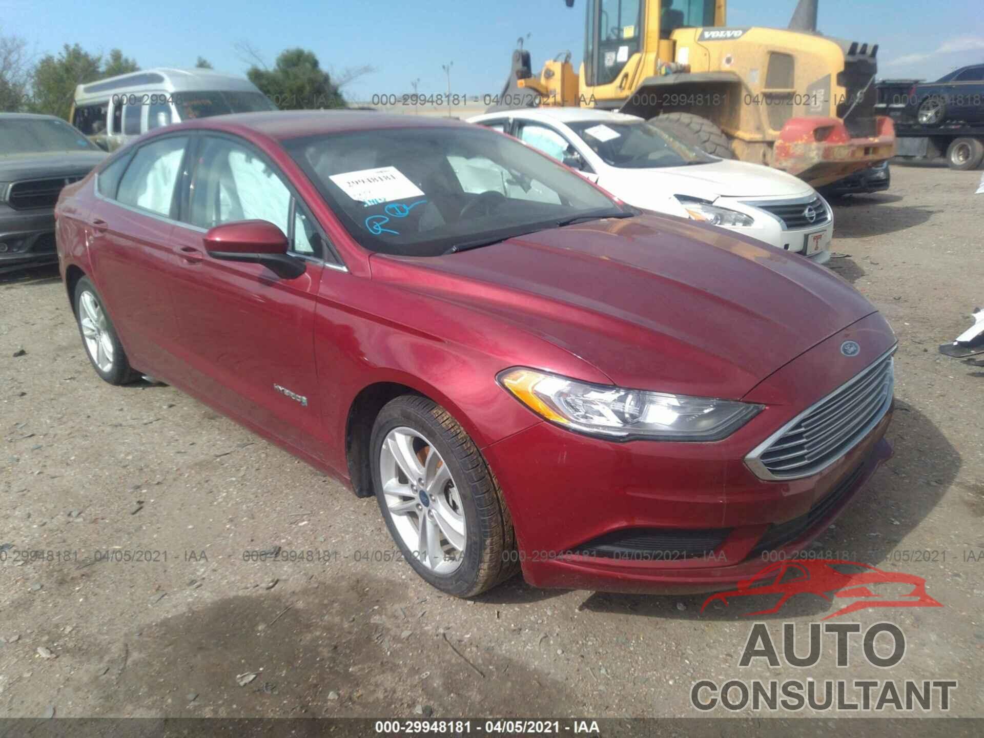 FORD FUSION HYBRID 2018 - 3FA6P0LU0JR221741