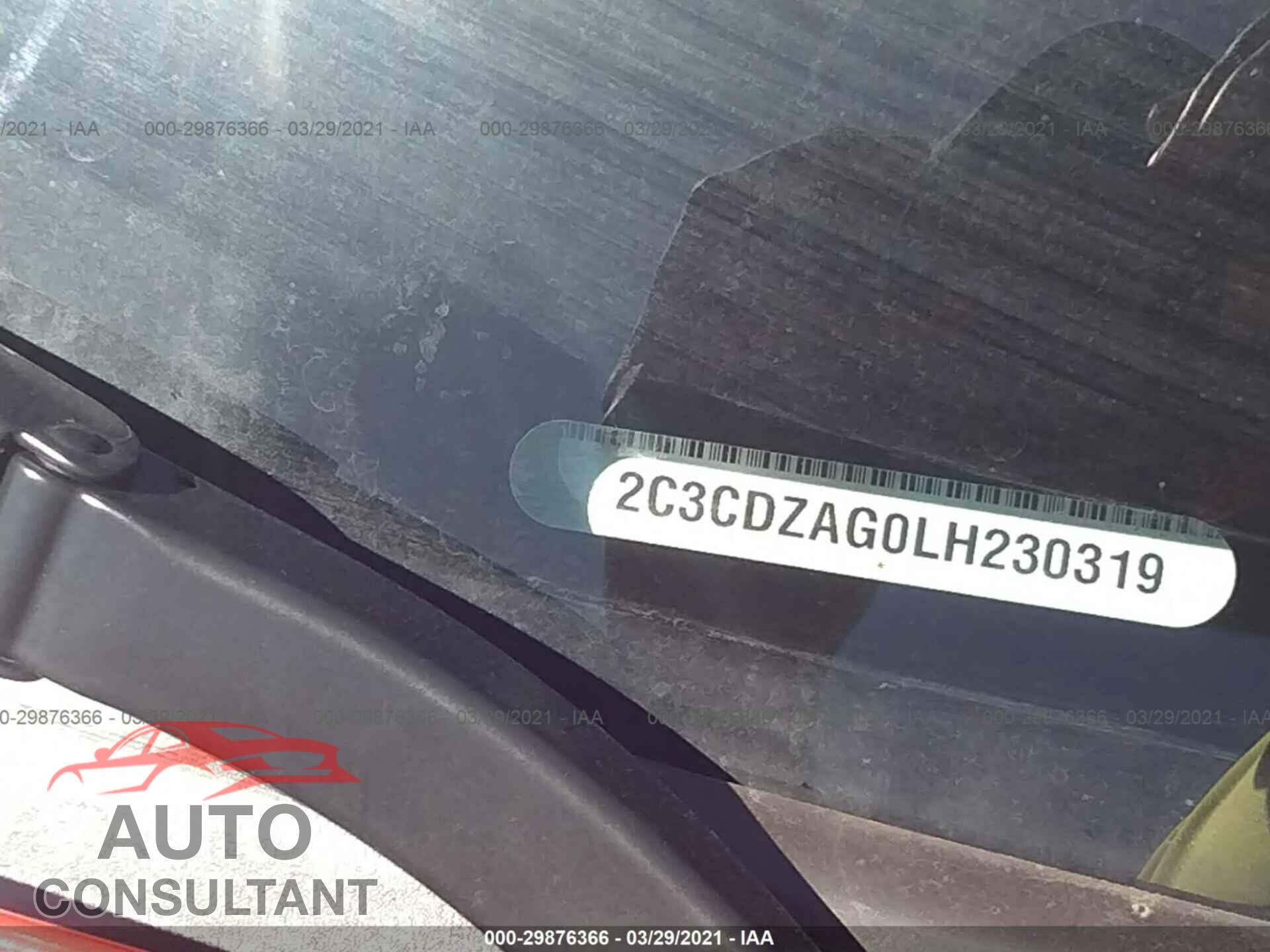 DODGE CHALLENGER 2020 - 2C3CDZAG0LH230319