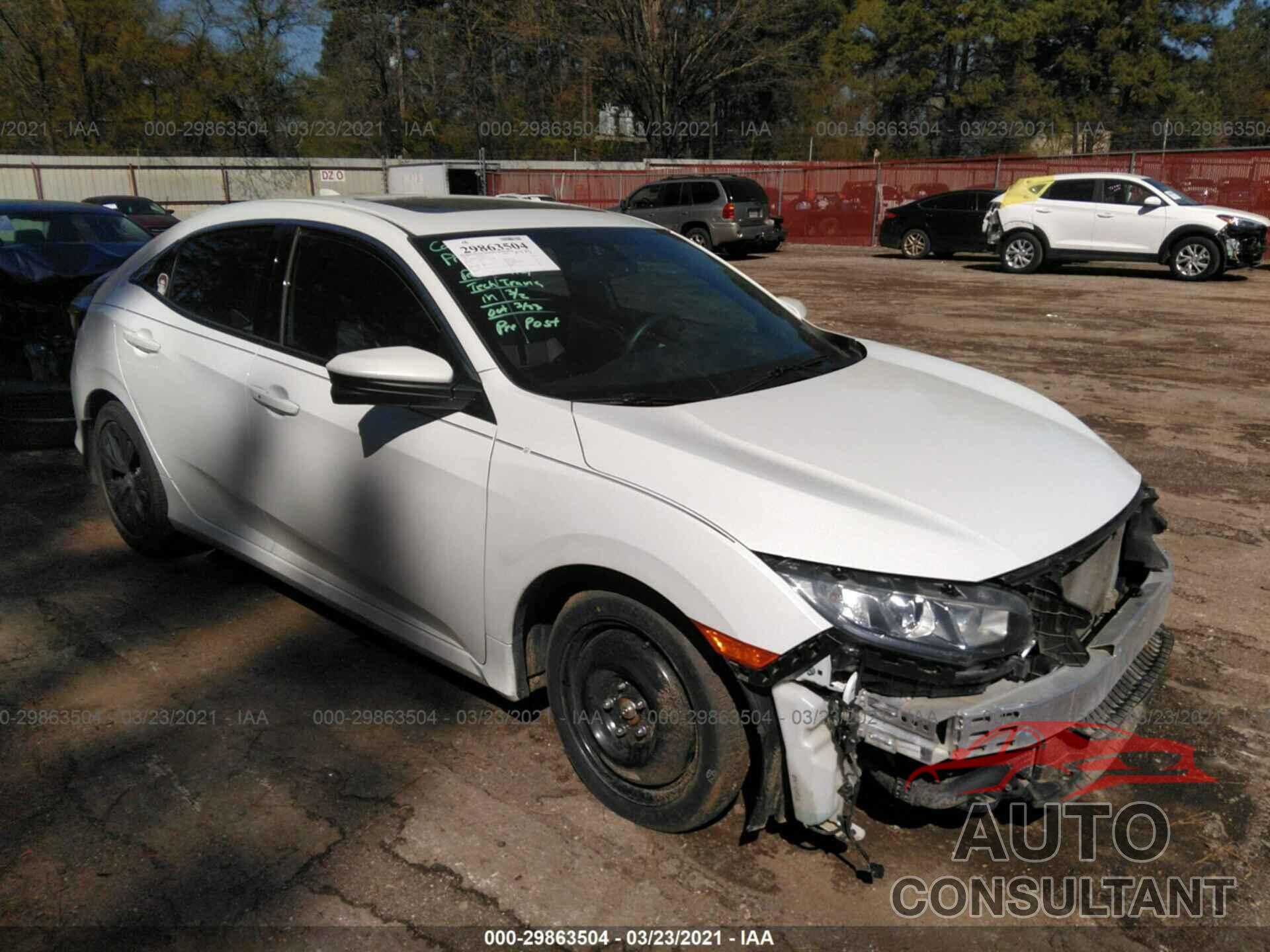HONDA CIVIC HATCHBACK 2017 - SHHFK7H7XHU201527