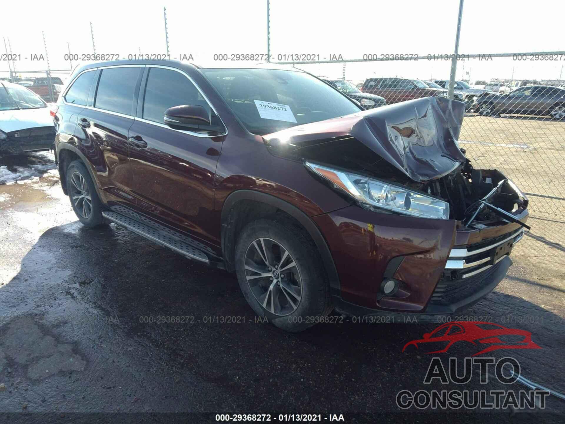 TOYOTA HIGHLANDER 2017 - 5TDZZRFHXHS231575