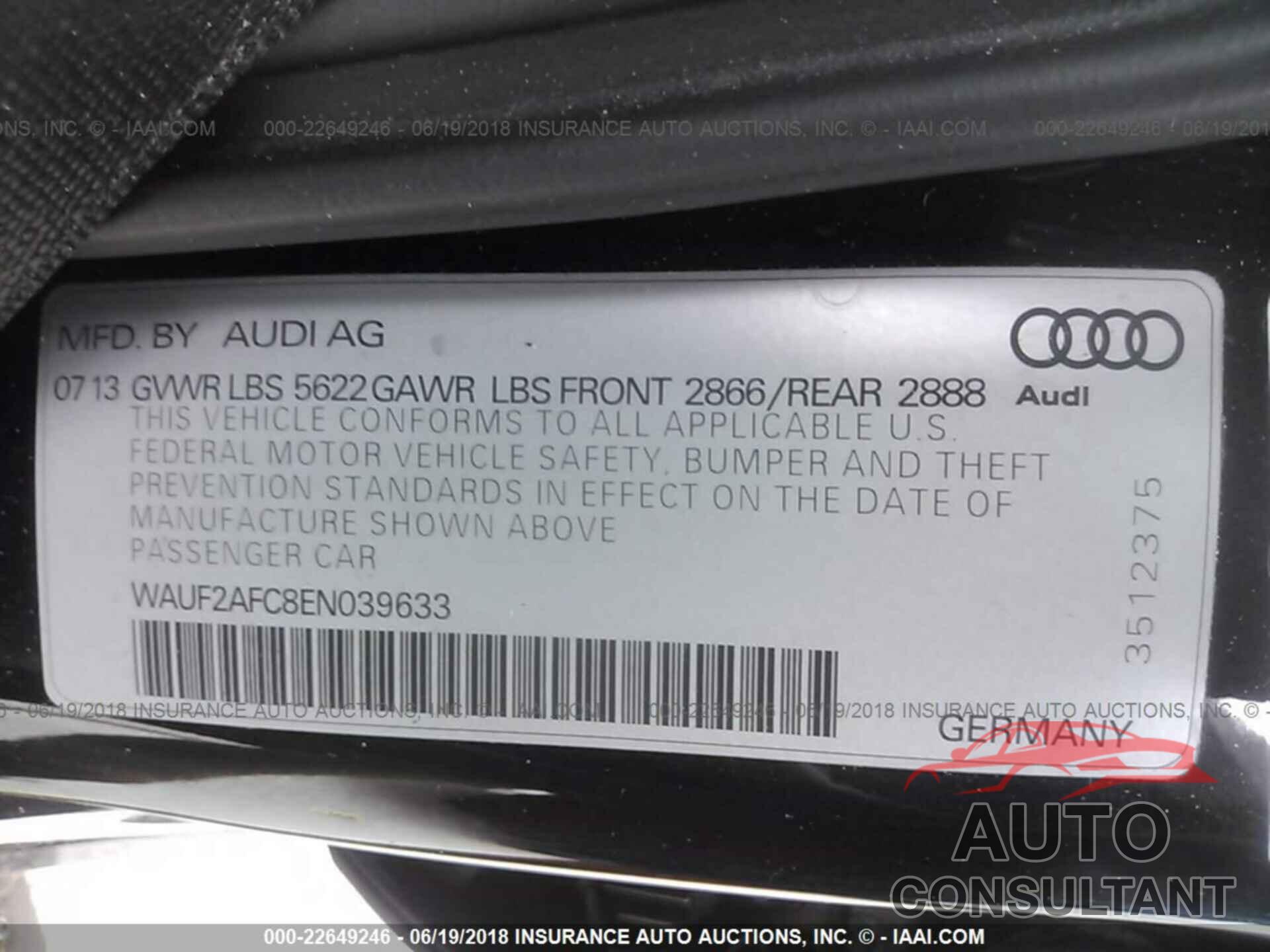Audi S6 2014 - WAUF2AFC8EN039633